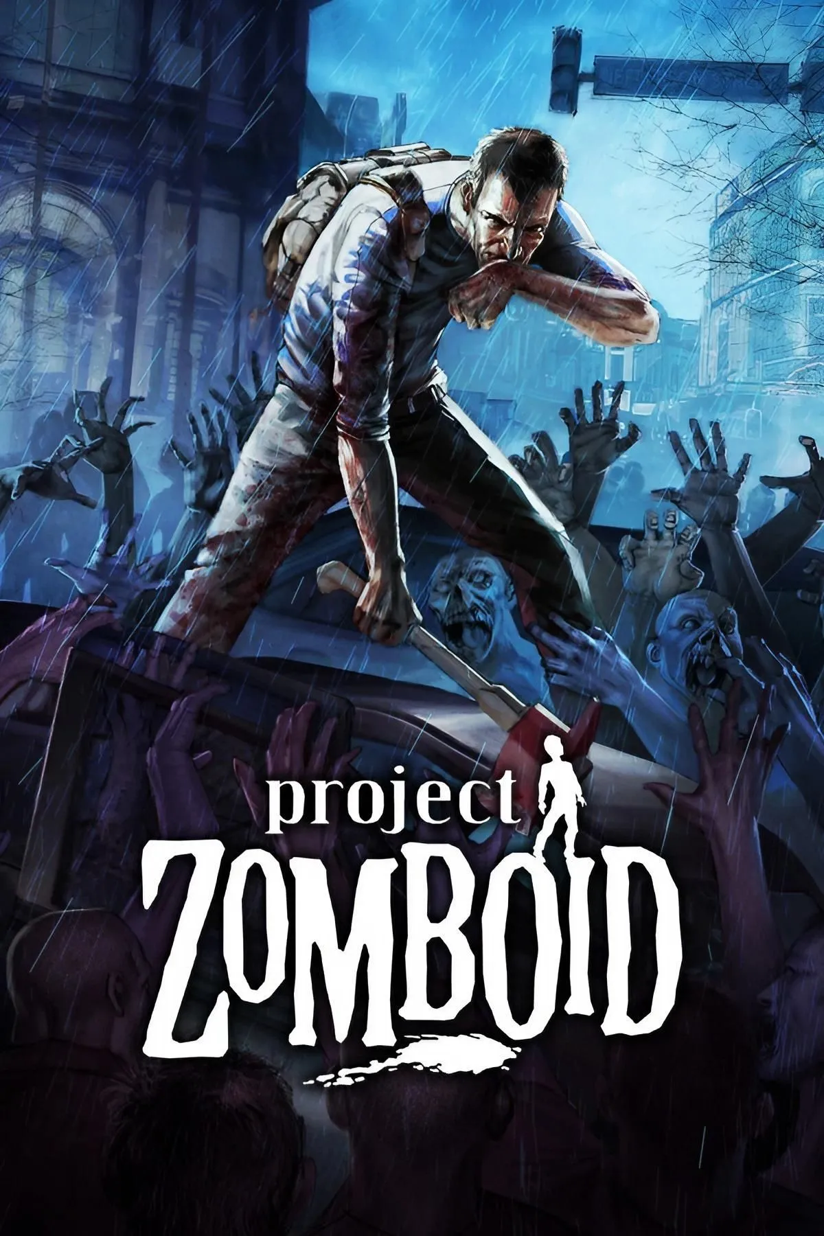 Giao diện game Project Zomboid với góc nhìn isometric, thể hiện yếu tố sinh tồn hậu tận thế.
