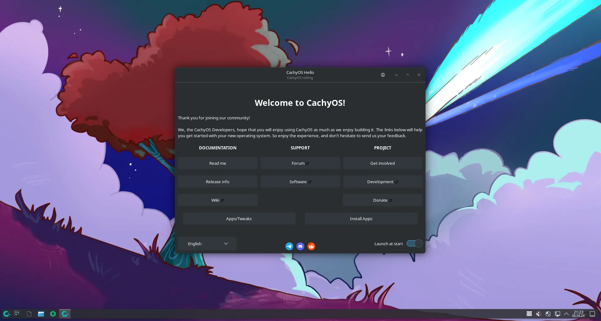 Giao diện môi trường desktop KDE Plasma, một trong nhiều lựa chọn cho distro Linux
