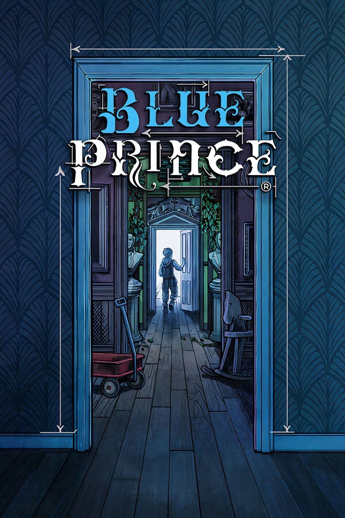 Giao diện người chơi trong game giải đố Blue Prince với các phòng và lựa chọn đường đi