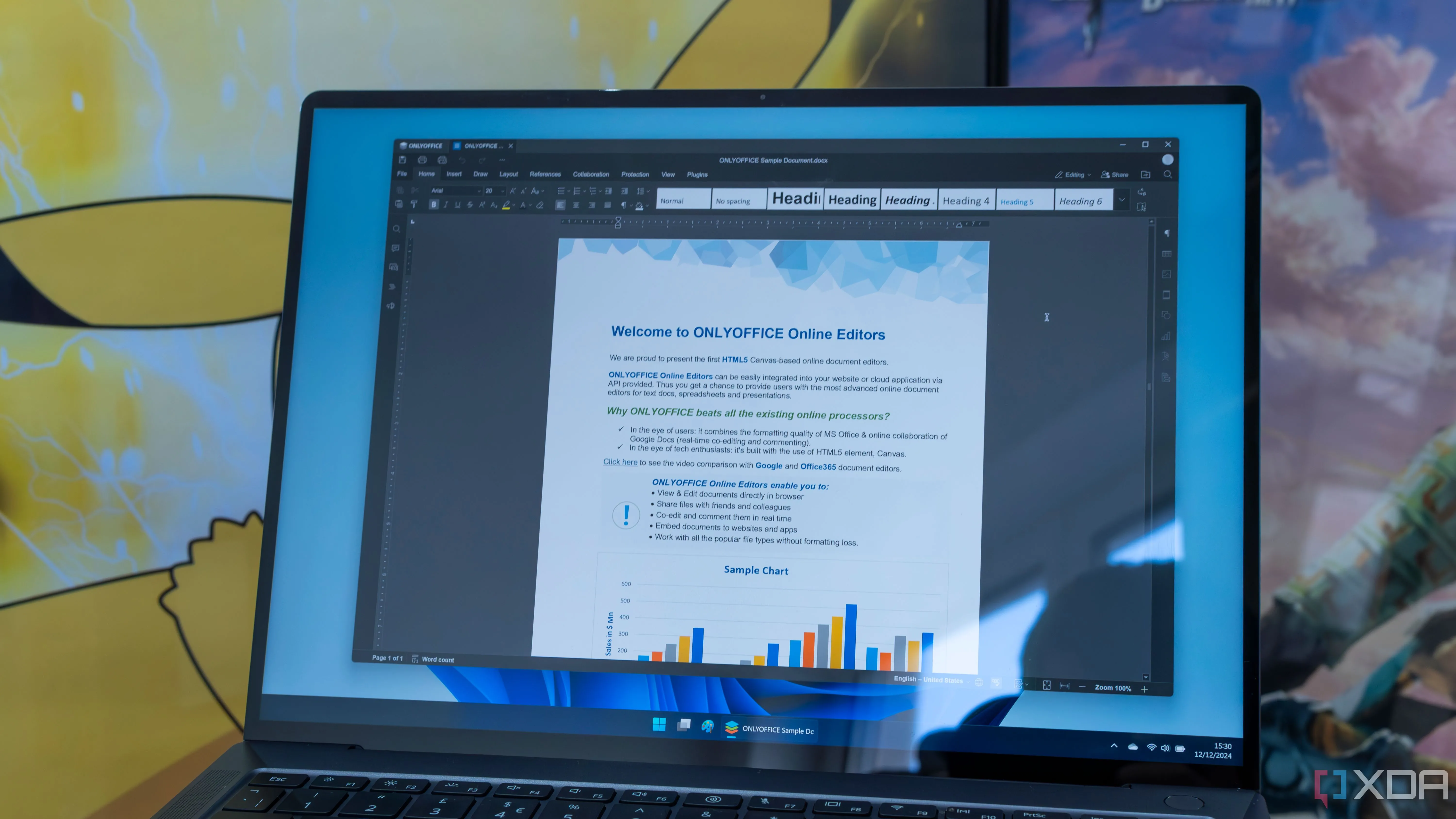 Giao diện OnlyOffice với nhiều tài liệu đang mở trên Windows 11