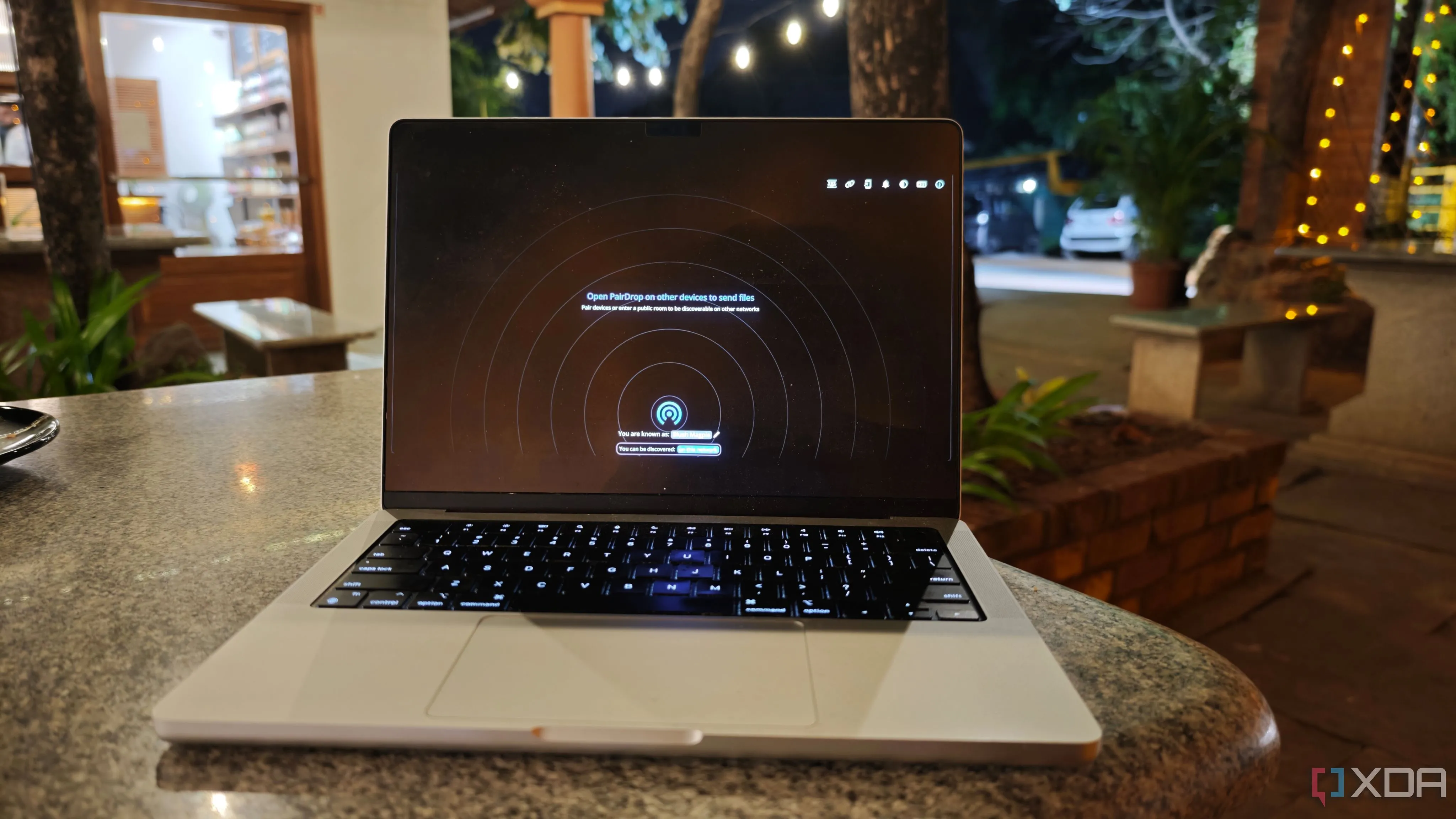 Giao diện Pairdrop đang hoạt động trên hệ điều hành macOS, một ứng dụng tự host thay thế AirDrop