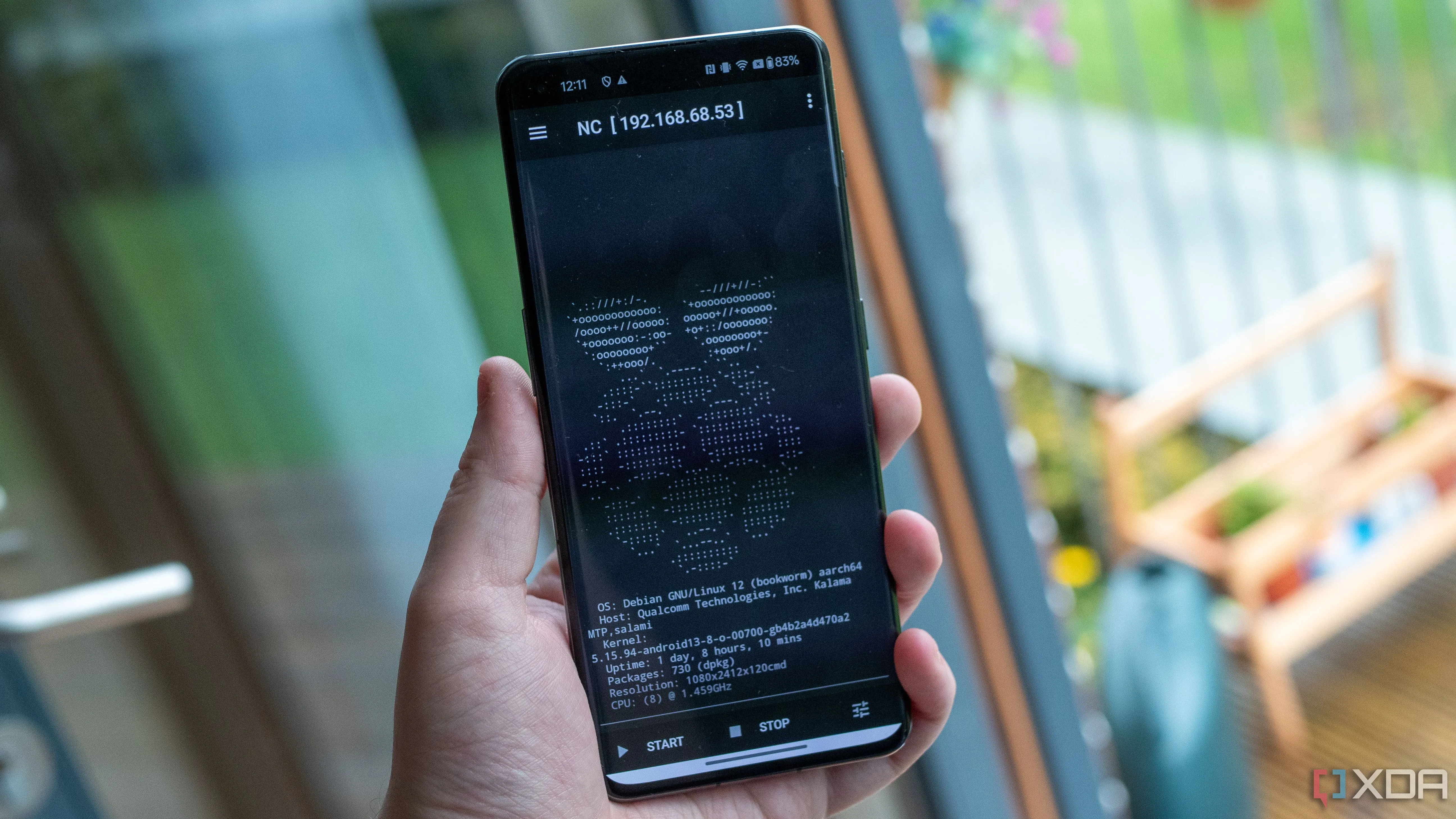 Giao diện Pi-hole đang chạy trên điện thoại Android, hiển thị trạng thái chặn quảng cáo