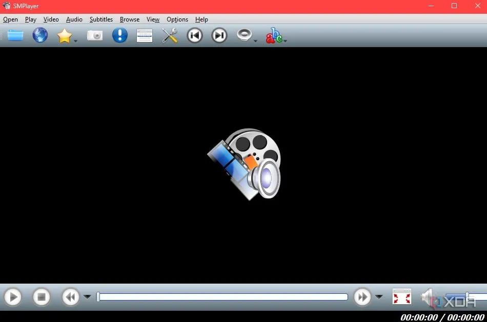 Giao diện SMPlayer với các tùy chọn đa dạng