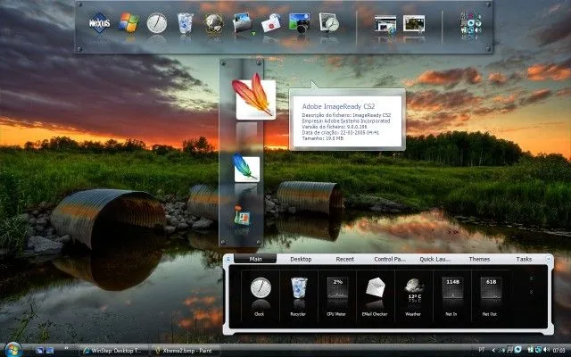 Giao diện thanh dock Nexus Ultimate 2 tương tự macOS trên Windows
