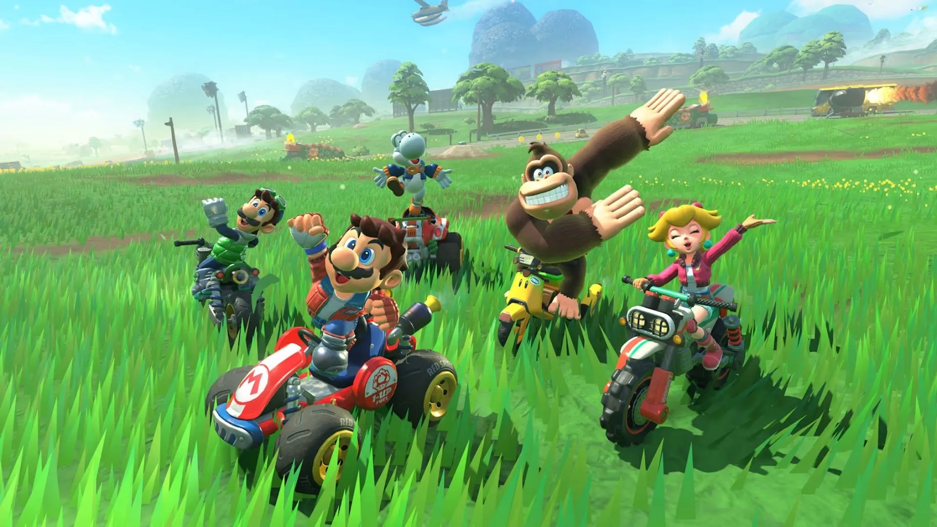 Giao diện thế giới mở kết nối các đường đua trong Mario Kart World