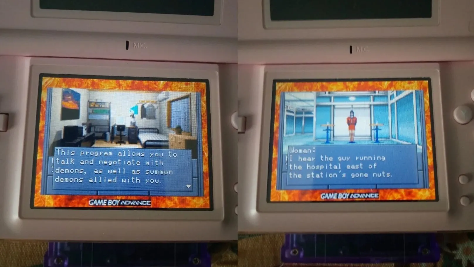 Giao diện tiếng Anh của Shin Megami Tensei trên GBA