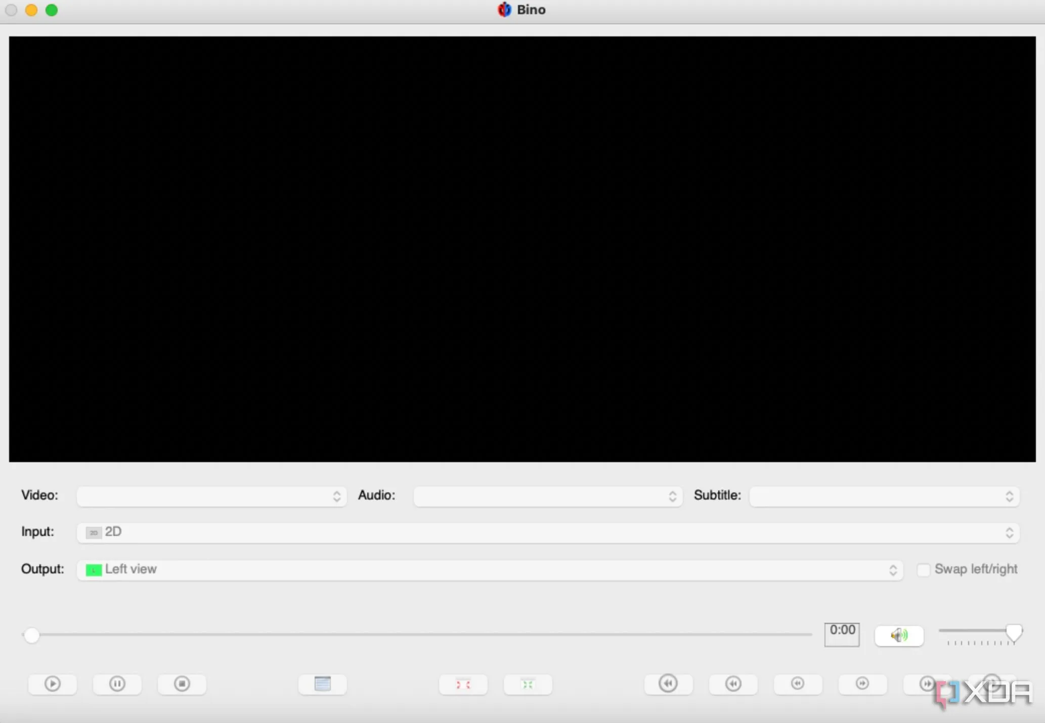 Giao diện ứng dụng Bino trên máy Mac