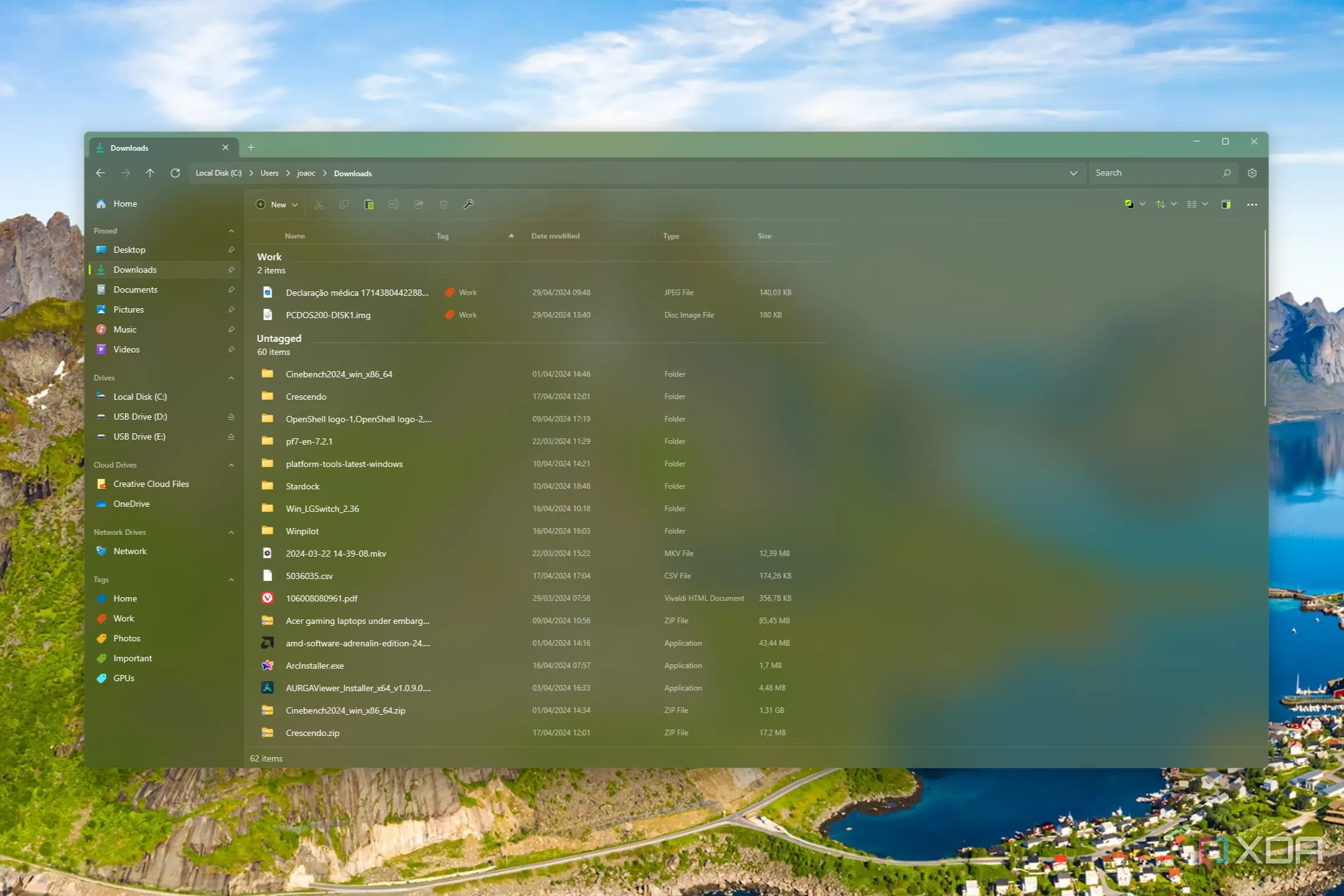 Giao diện ứng dụng Files, một lựa chọn thay thế File Explorer trên Windows 11
