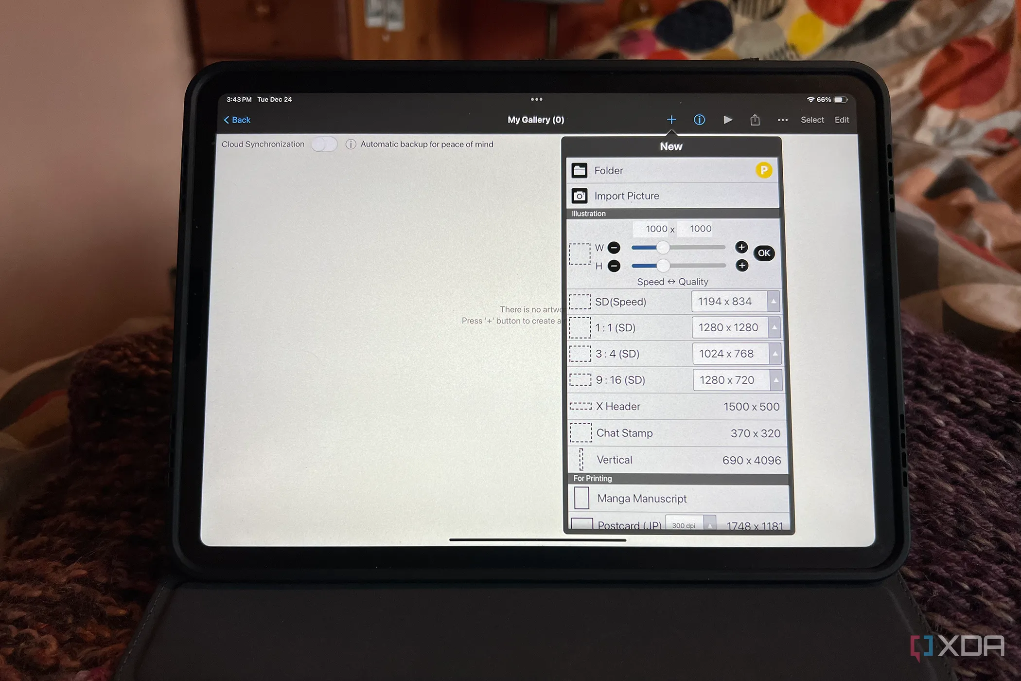 Giao diện ứng dụng IbisPaint X trên iPad - Thay thế Procreate miễn phí