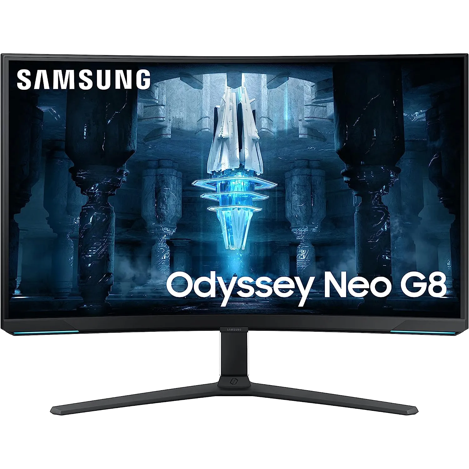 Góc nhìn cận cảnh màn hình gaming cong Samsung Odyssey Neo G8 32 inch