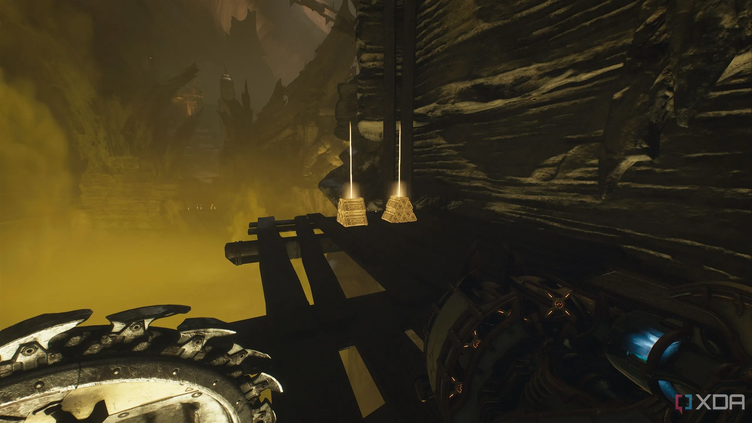 Hai chồng vàng trên nền gỗ trong Doom The Dark Ages Chương 9