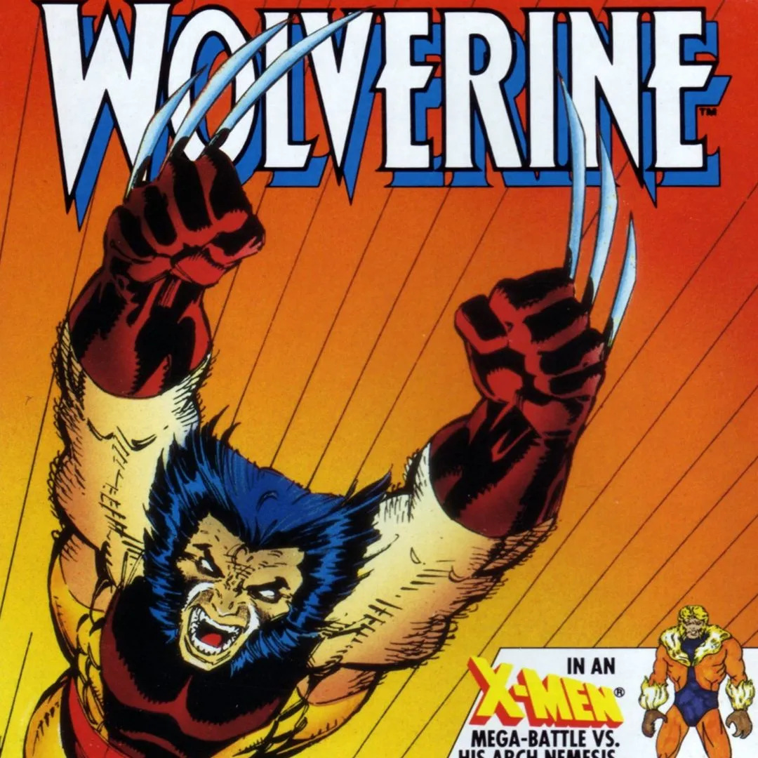 Hình ảnh bìa đĩa game Wolverine phát hành năm 1991 trên hệ máy NES