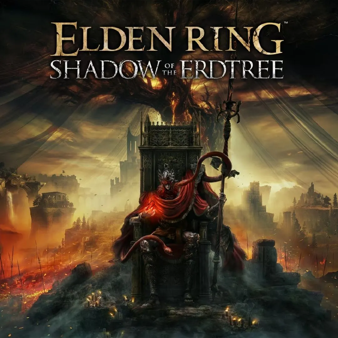 Hình ảnh bìa DLC Elden Ring: Shadow of the Erdtree, nơi game thủ tiếp tục đối mặt với boss Golden Hippopotamus và lỗi camera