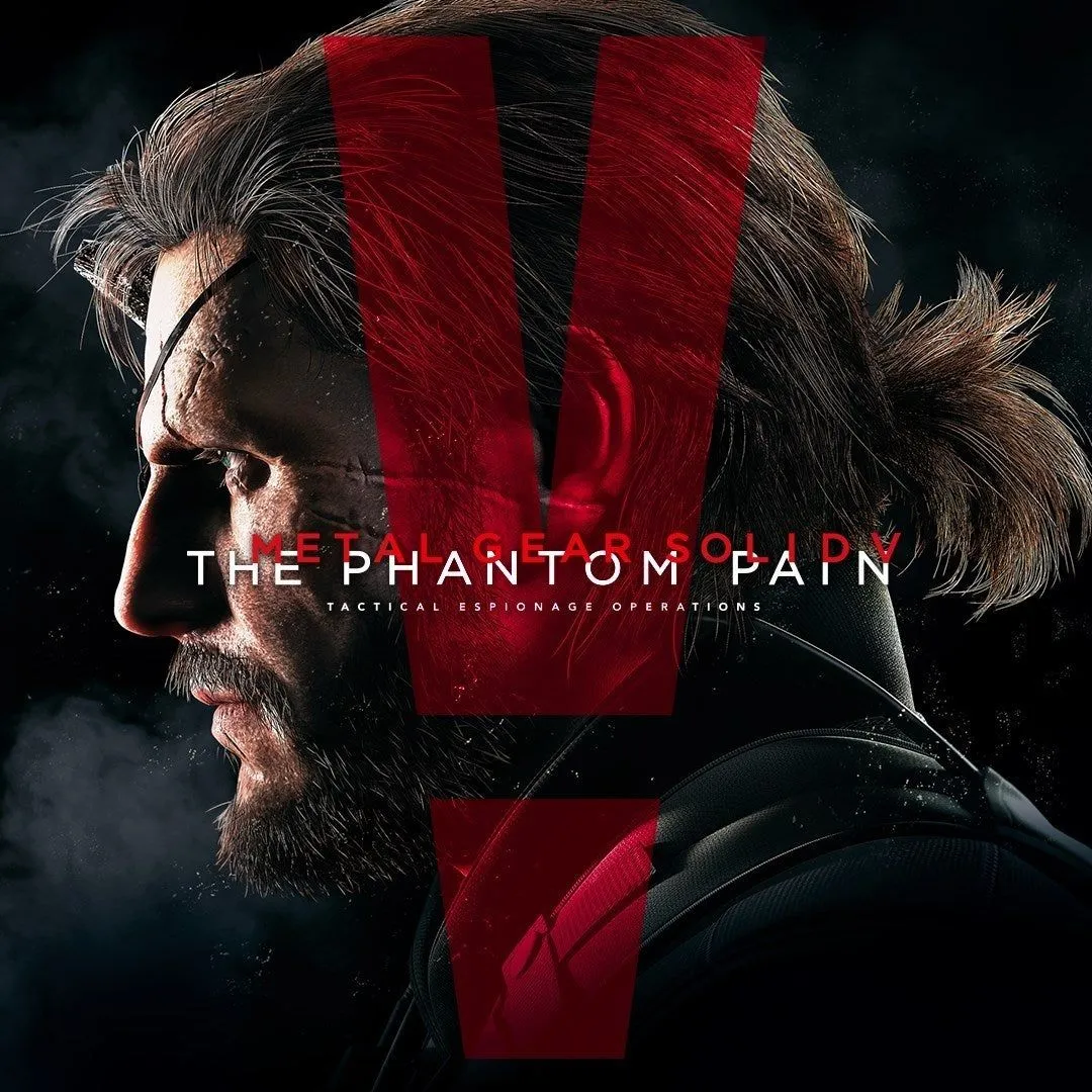 Hình ảnh bìa game Metal Gear Solid V: The Phantom Pain với nhân vật Snake