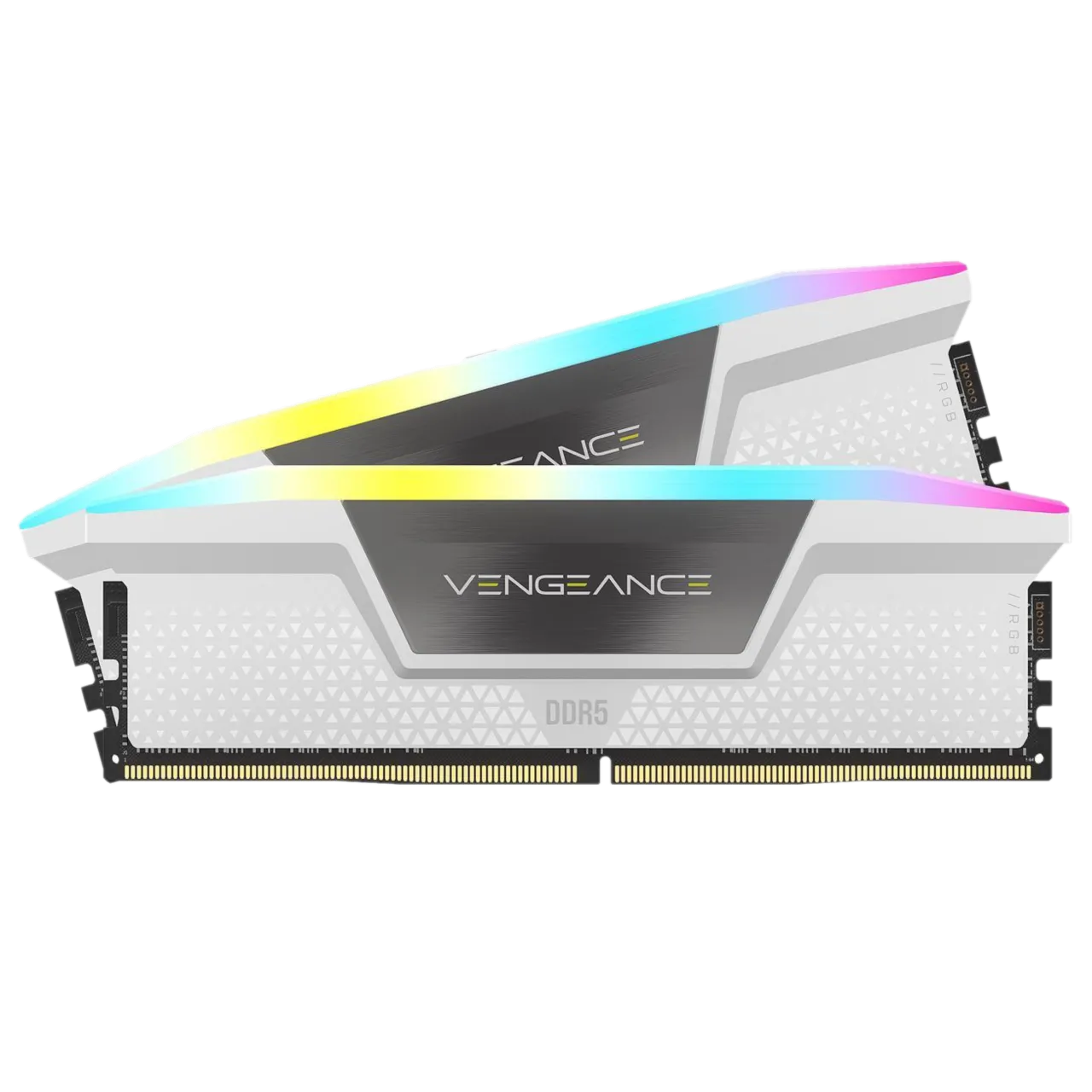 Hình ảnh bộ nhớ RAM Corsair Vengeance RGB DDR5-6000 CL30 32GB, đại diện cho mức CAS Latency tối ưu cho hiệu suất