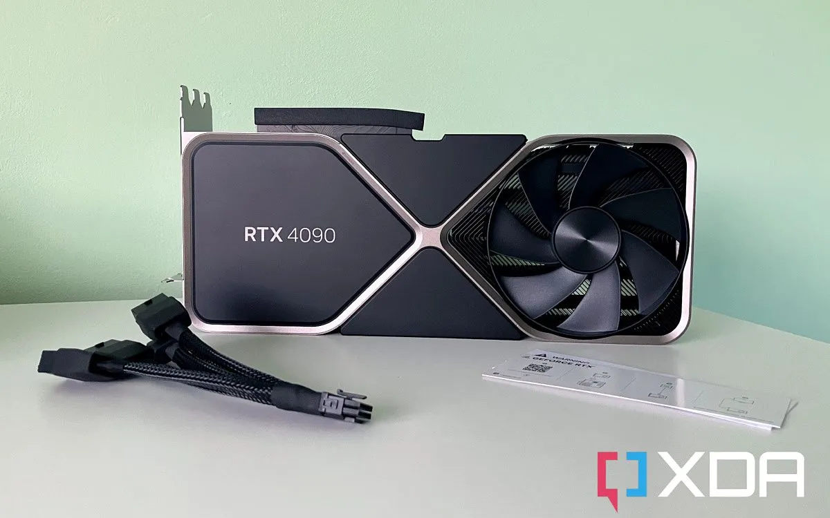 Hình ảnh cận cảnh card đồ họa Nvidia RTX 4090