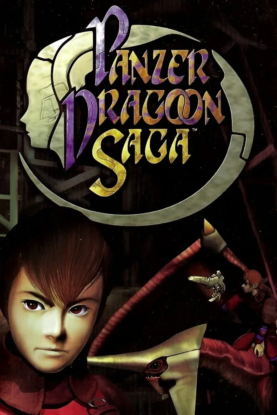 Hình ảnh chính của game Panzer Dragoon Saga trên Sega Saturn với hình ảnh rồng và nhân vật