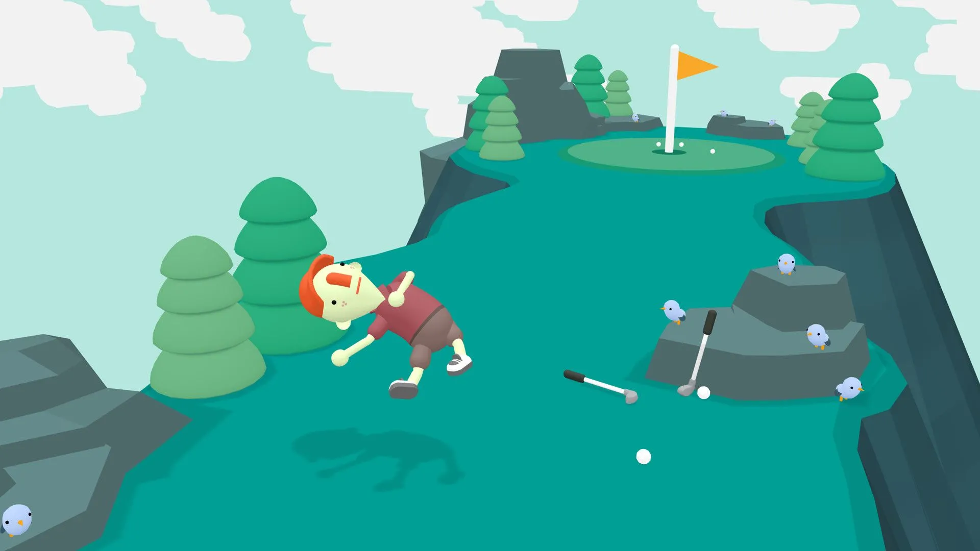 Hình ảnh độc đáo từ game What the Golf? với yếu tố hài hước