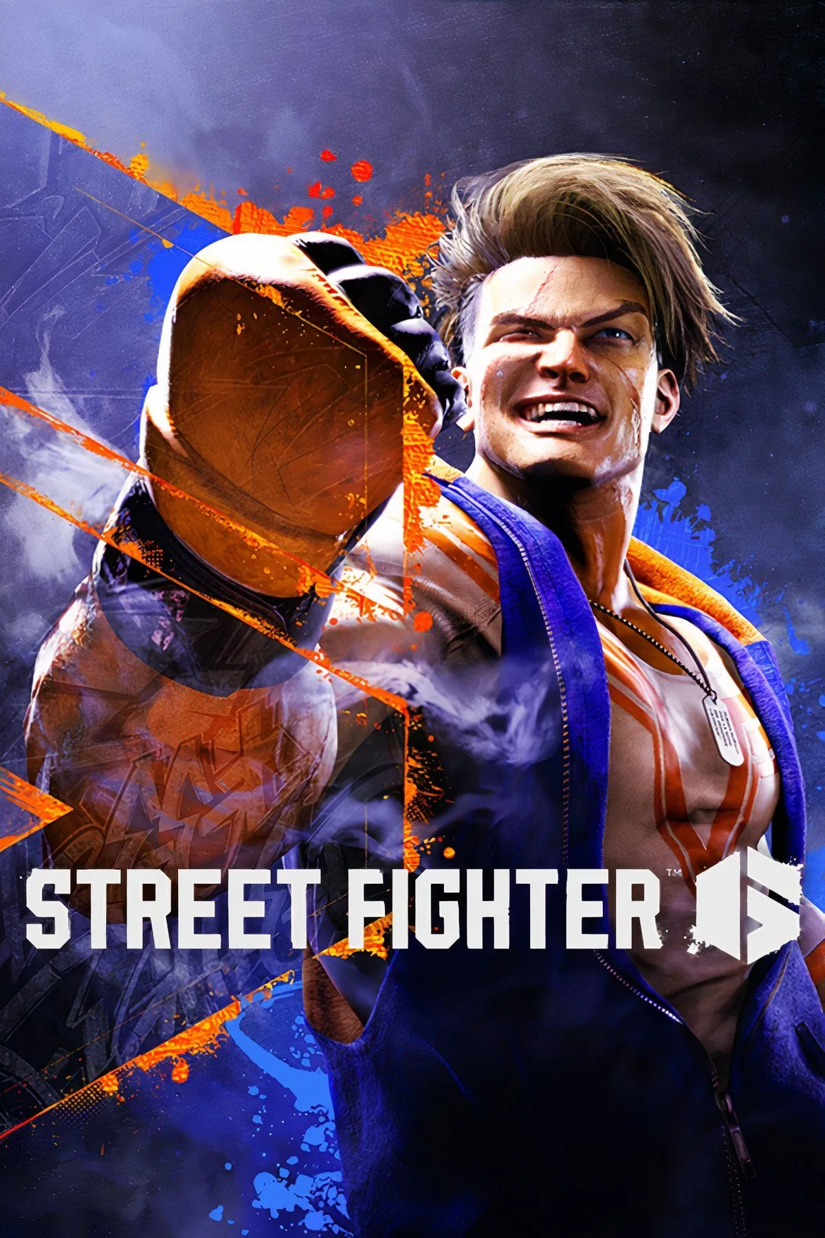 Hình ảnh động của nhân vật Ryu trong Street Fighter 6 thực hiện một đòn tấn công mạnh mẽ