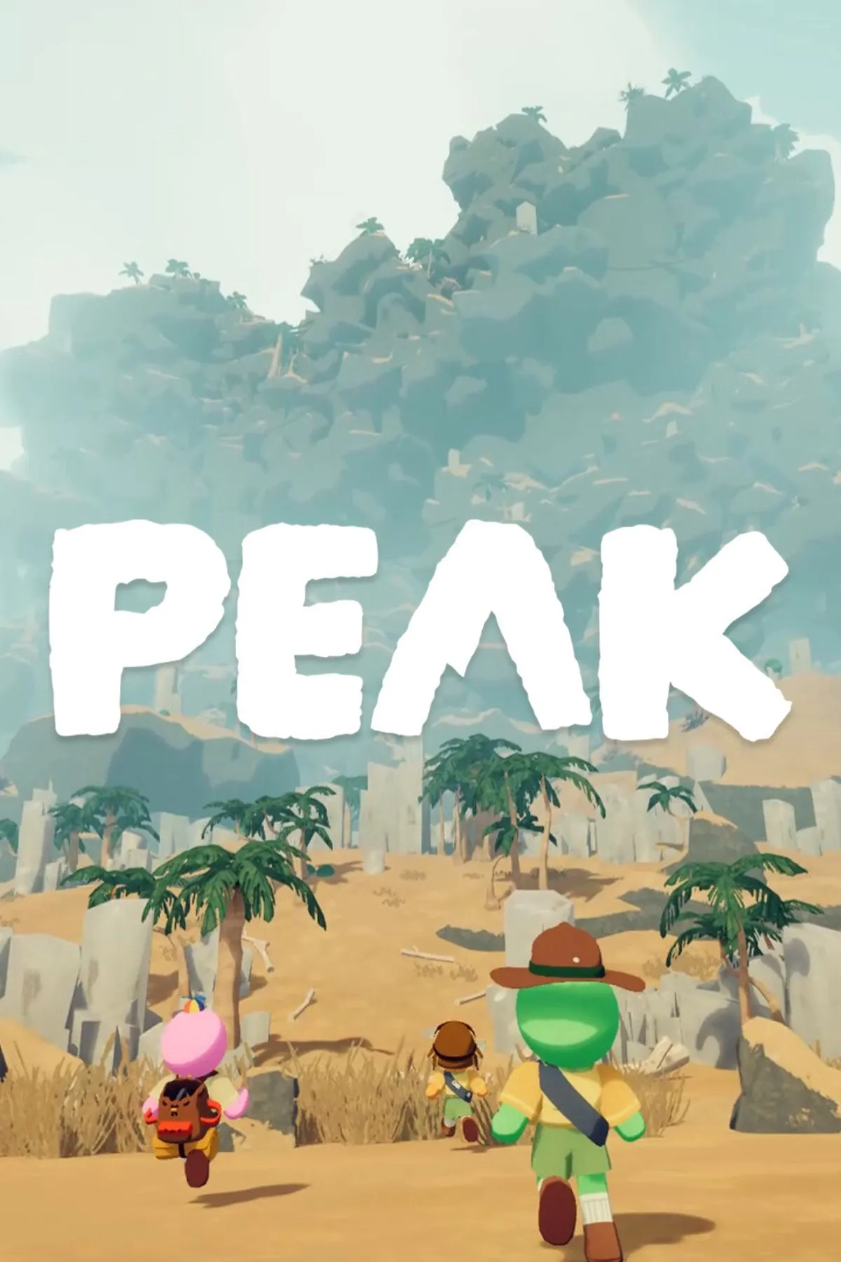 Hình ảnh game PEAK, một tựa game co-op leo núi đầy thử thách, nơi các người chơi được nối với nhau bằng một sợi dây.