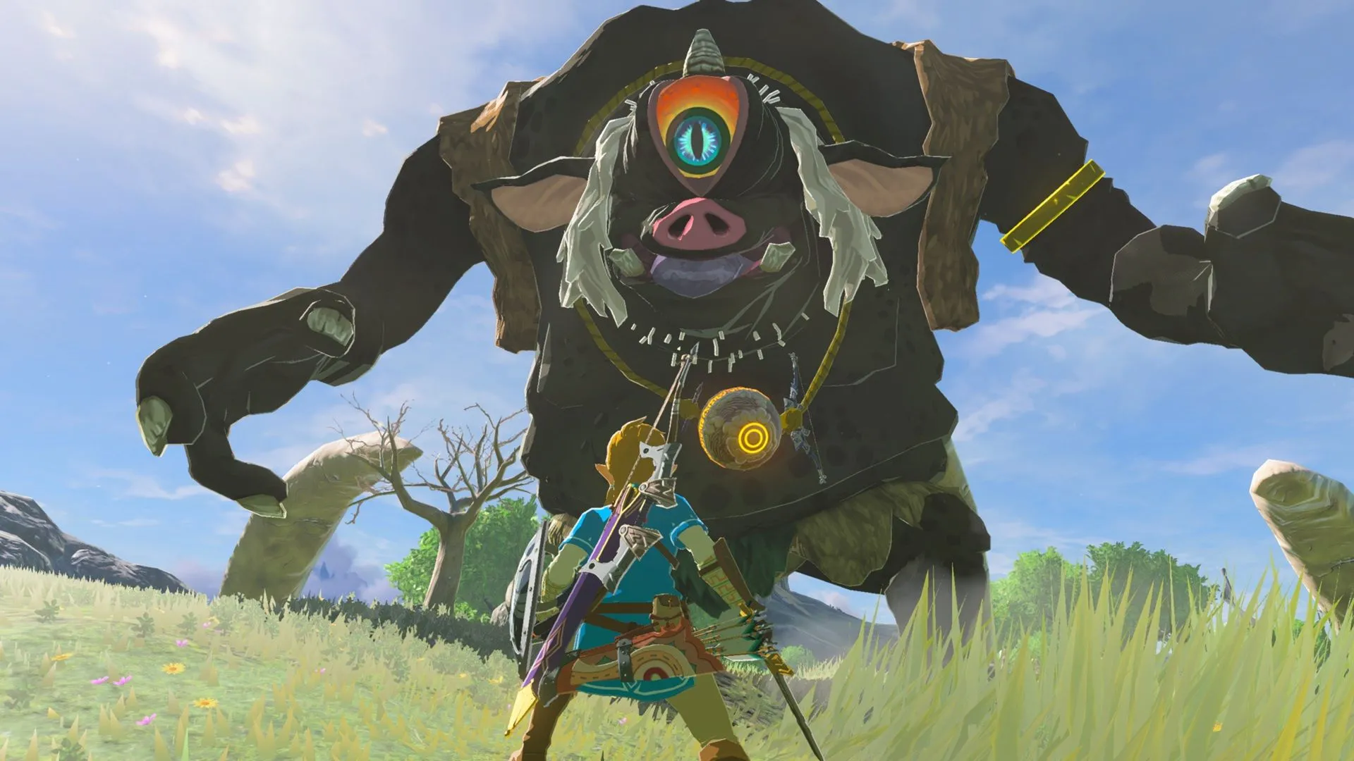 Hình ảnh gameplay The Legend of Zelda Breath of the Wild phiên bản Switch 2, minh họa một trong những tựa game có thể gặp lỗi trên console mới
