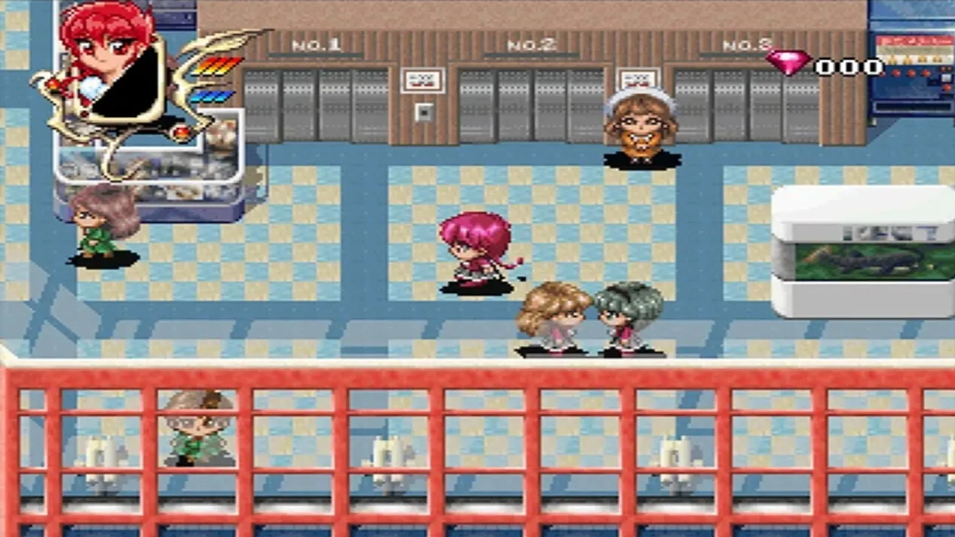Hình ảnh gameplay từ Magic Knight Rayearth, game nhập vai hành động dựa trên anime cho Sega Saturn
