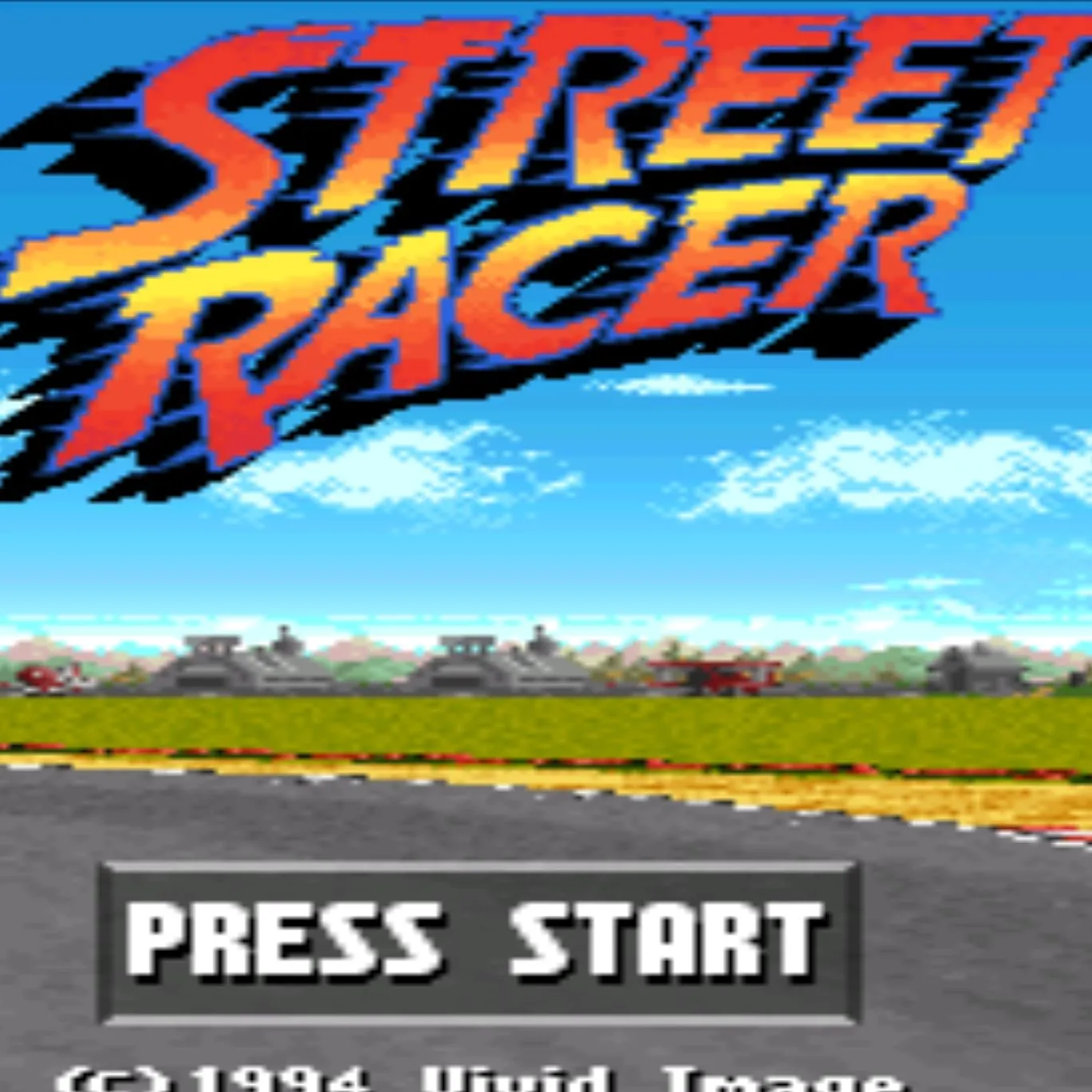 Hình ảnh hộp game Street Racer cho hệ máy SNES.