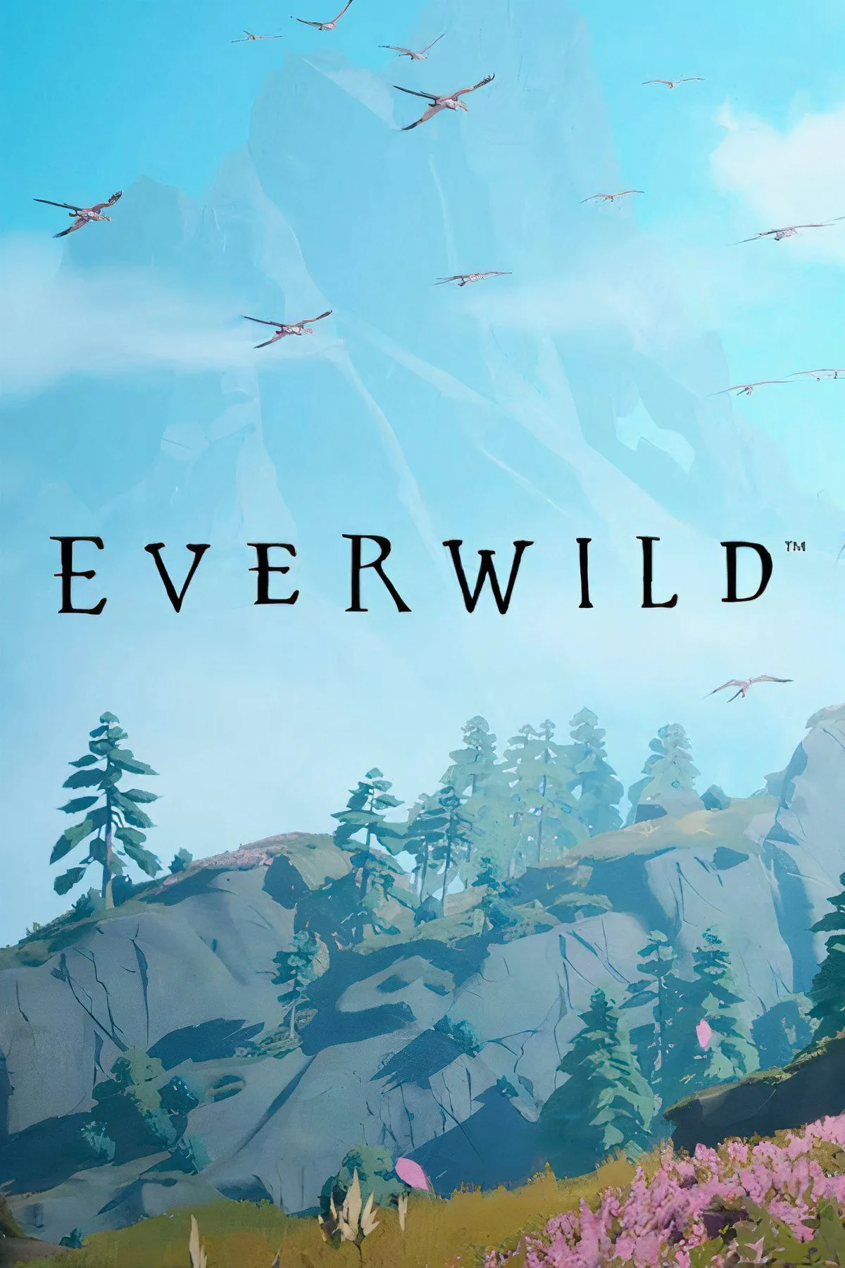 Hình ảnh nghệ thuật hoặc concept của Everwild, với các sinh vật kỳ ảo trong một khu rừng xanh tươi