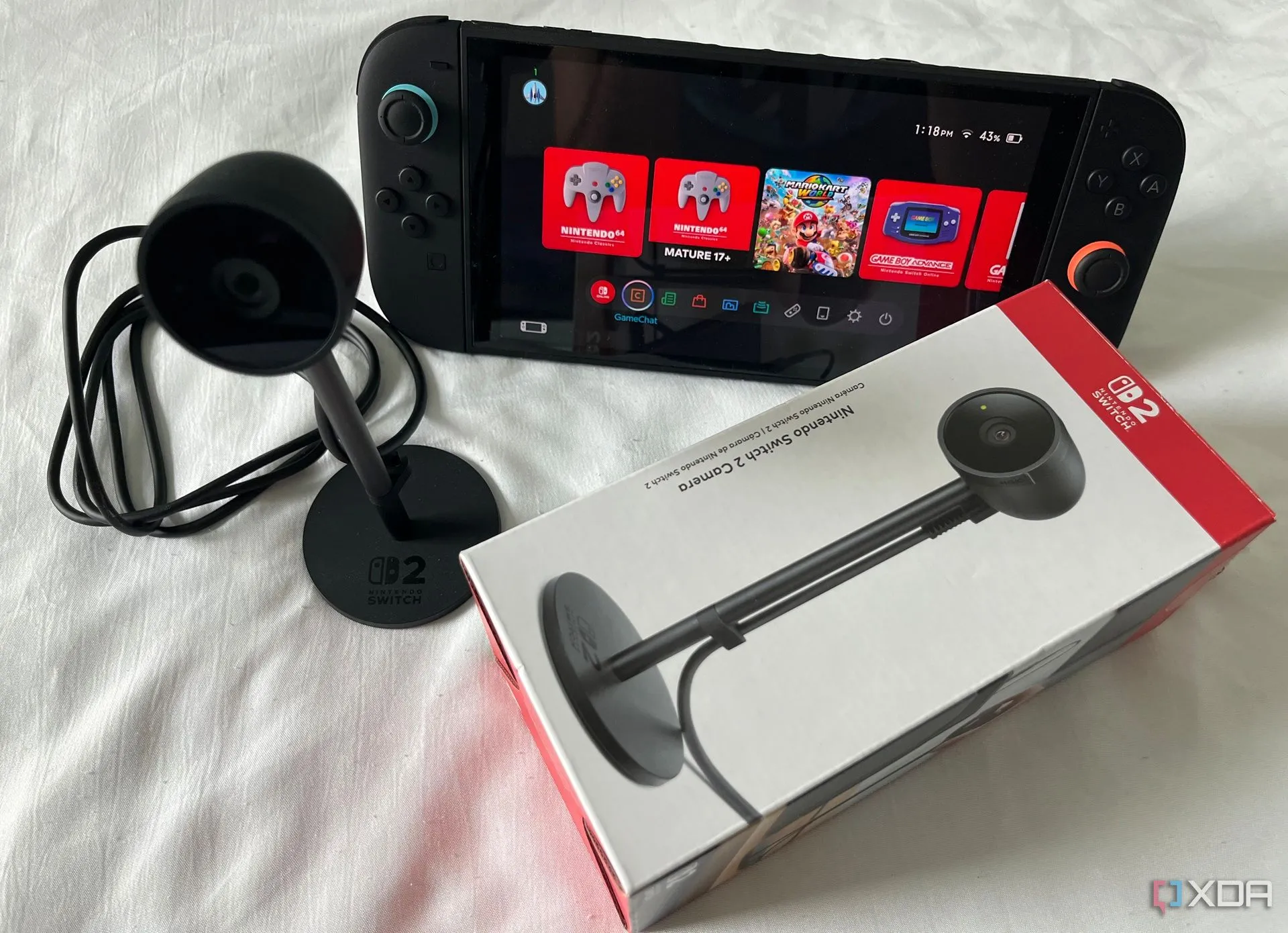 Hình ảnh phụ kiện Nintendo Switch 2 Camera, một tính năng online còn cần phát triển thêm trên Switch 2