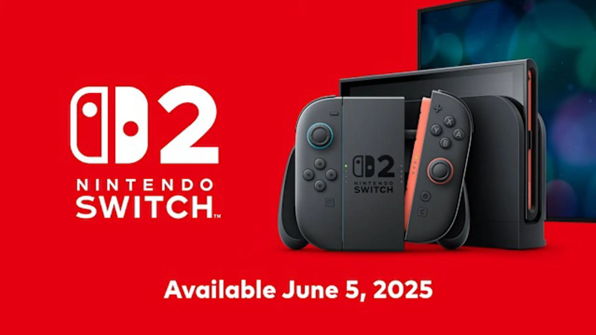 Hình ảnh quảng bá Nintendo Switch 2 và ngày ra mắt dự kiến 5 tháng 6 năm 2025
