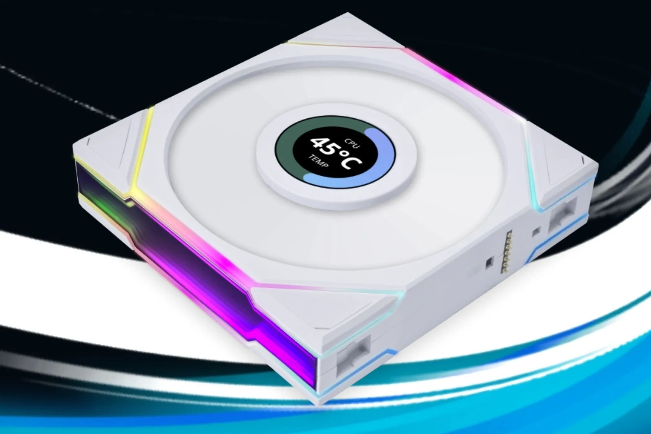Hình ảnh quạt tản nhiệt case Lian Li UNI Fan TL LCD với màn hình tích hợp