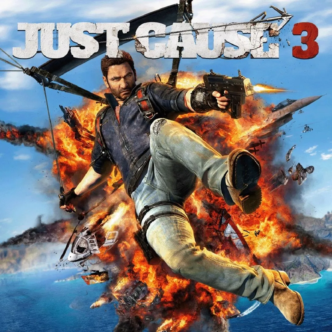 Hình ảnh sản phẩm của Just Cause 3, tựa game thế giới mở tập trung vào sự hỗn loạn và phá hủy quy mô lớn