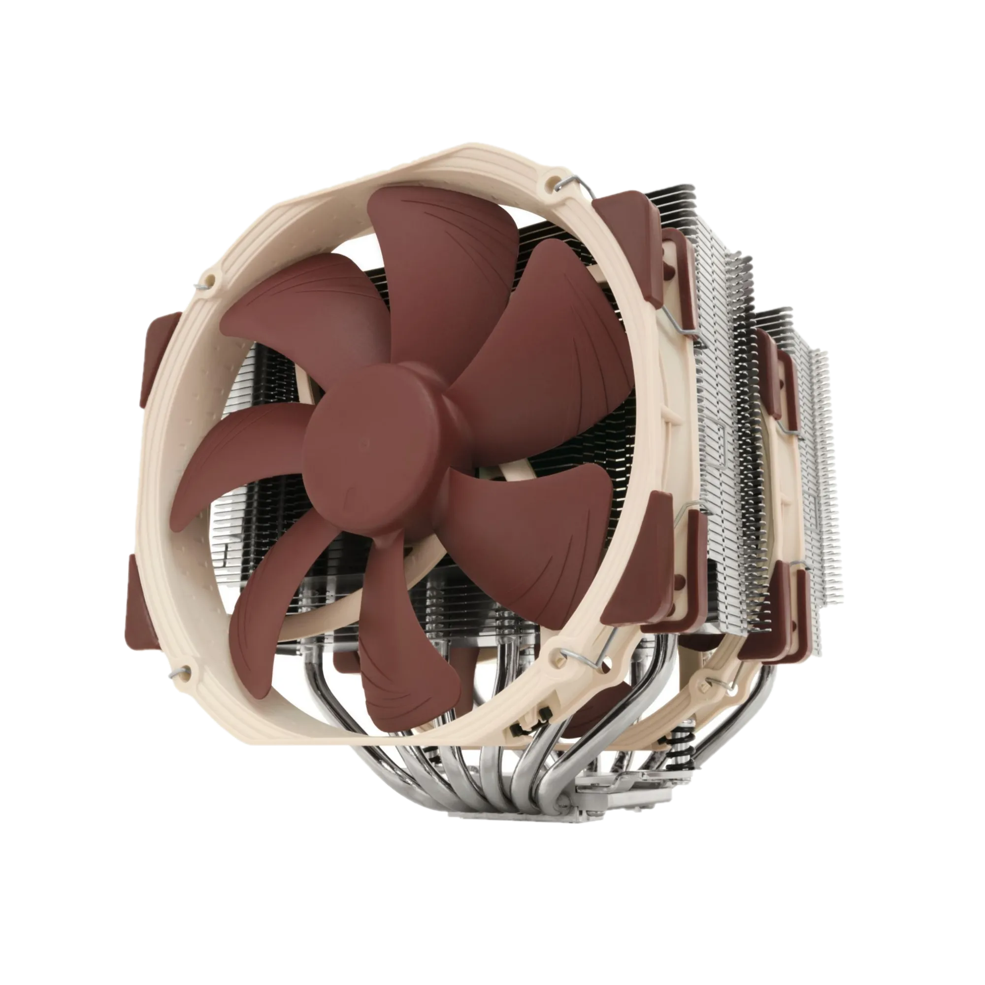 Hình ảnh tản nhiệt khí Noctua NH-D15 với hai quạt lớn và khối tản nhiệt đôi.