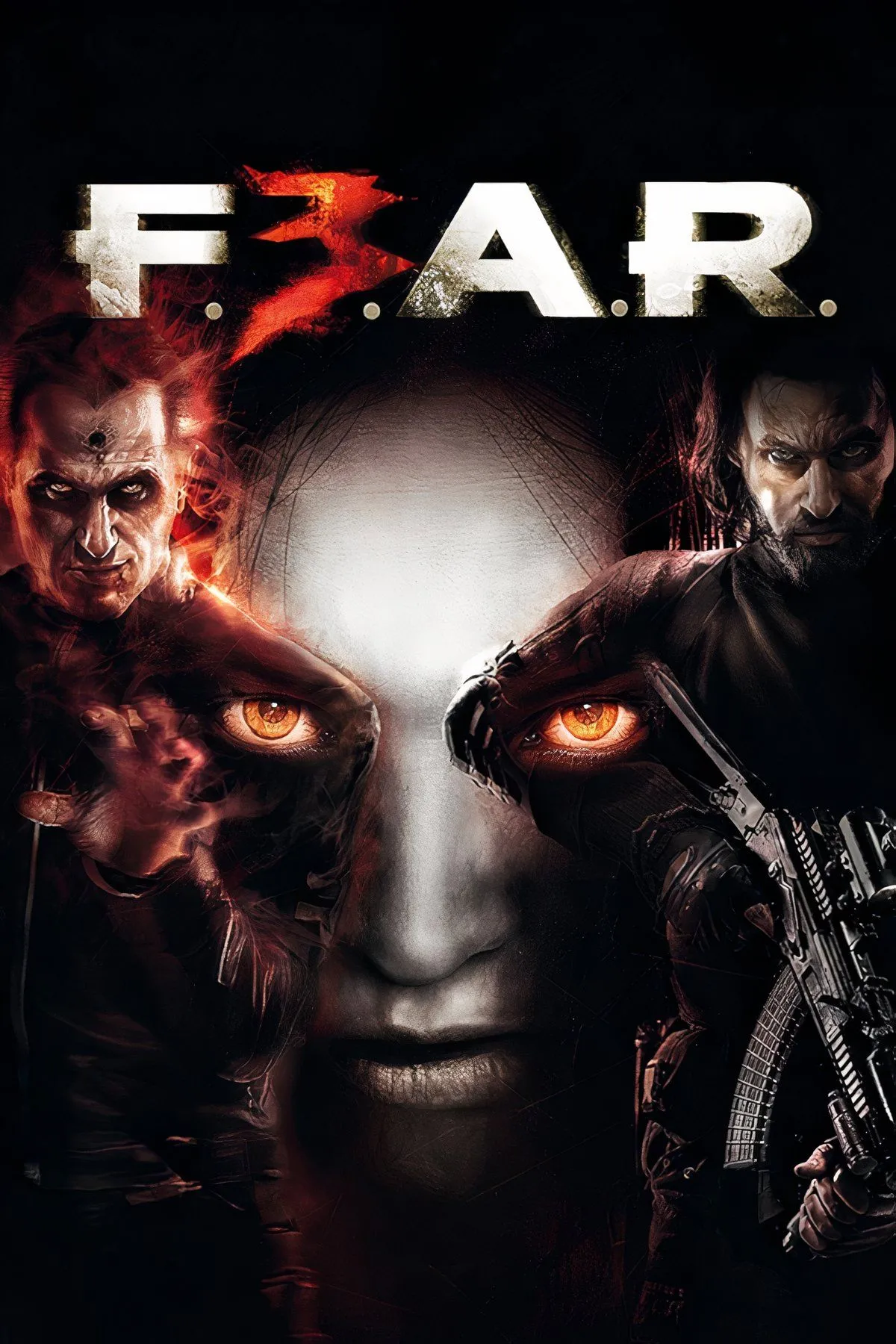 Hình ảnh tổng hợp các khoảnh khắc kinh dị và hành động từ series game F.E.A.R.