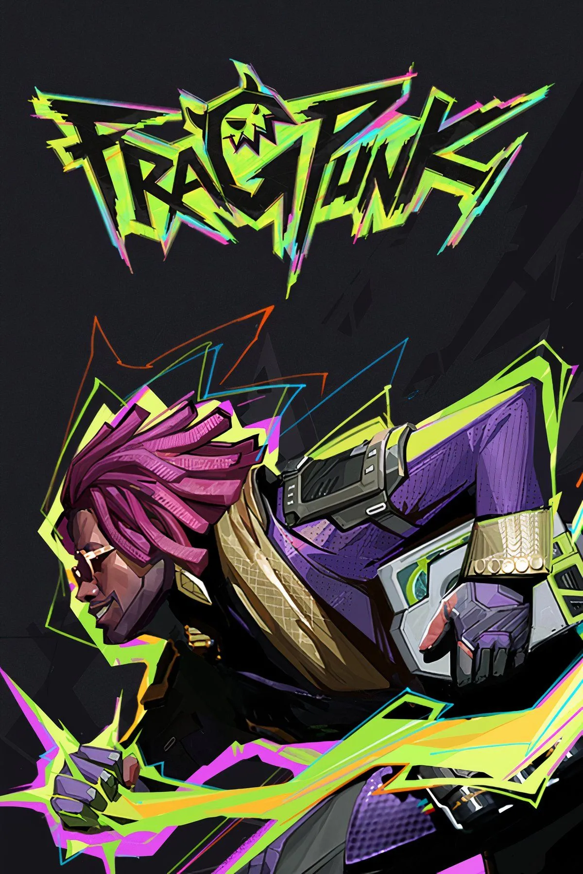 Hình ảnh tổng hợp gameplay FragPunk, giới thiệu cơ chế thẻ Shard độc đáo và các Lancers đang giao chiến