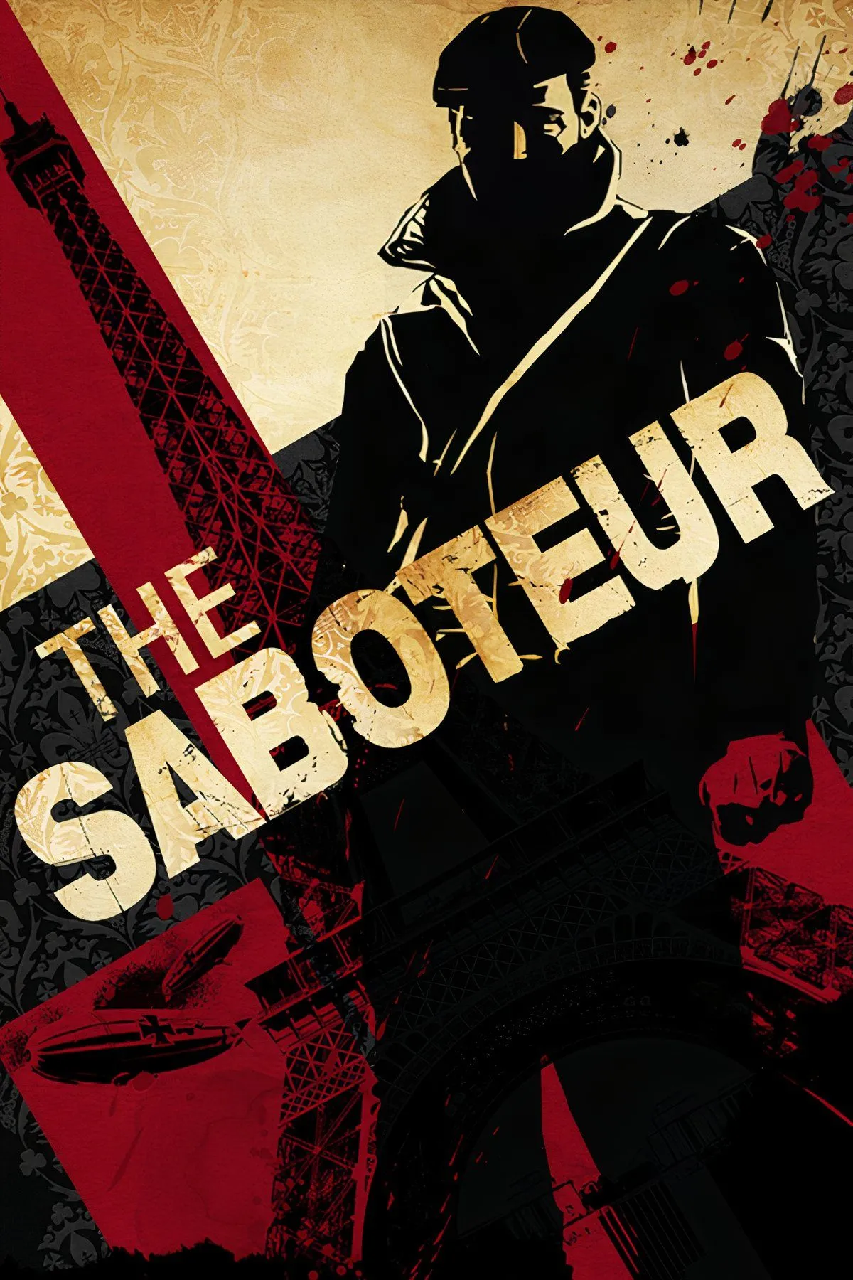 Hình ảnh từ game thế giới mở The Saboteur với phong cách đồ họa độc đáo