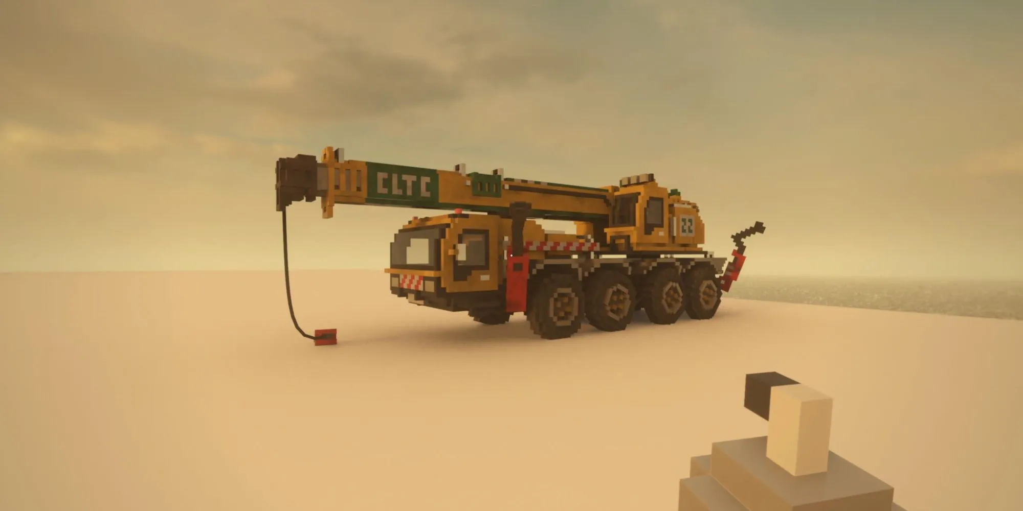 Hình ảnh xe tải phá hủy trong game Teardown, ví dụ về game indie sáng tạo trên Steam