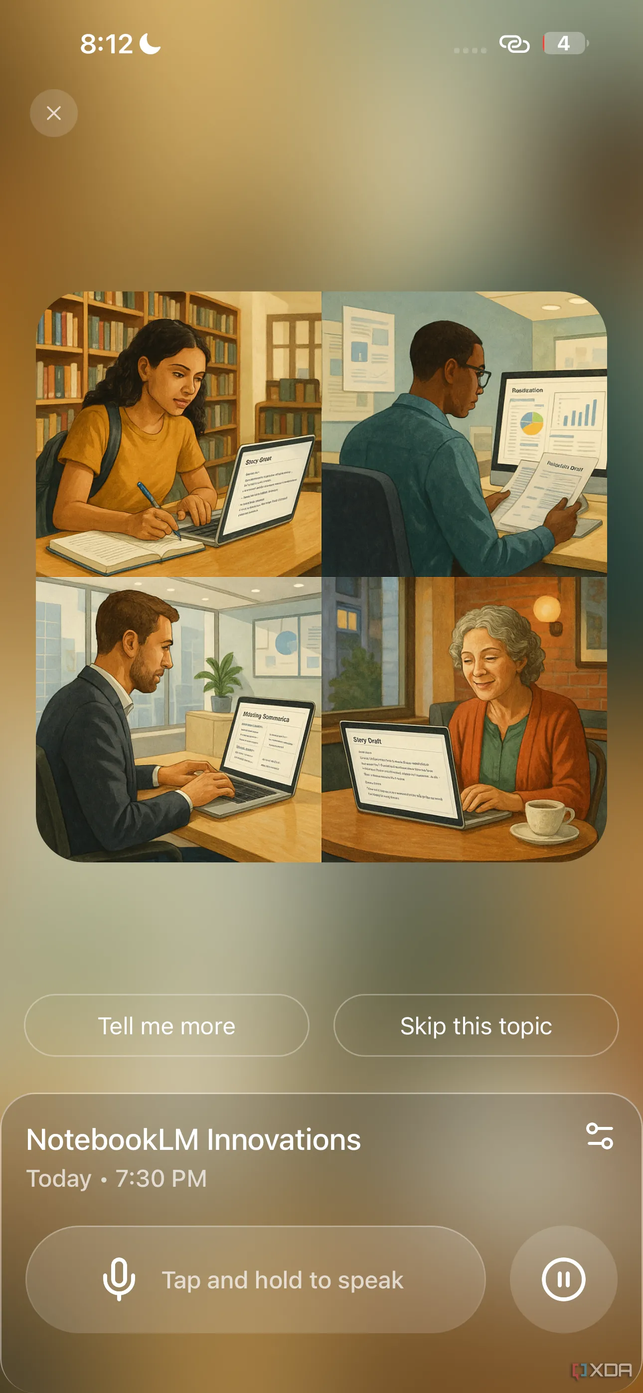 Huxe Deep Dive về những đổi mới của NotebookLM, minh họa khả năng tạo podcast chuyên sâu từ các chủ đề được yêu cầu.