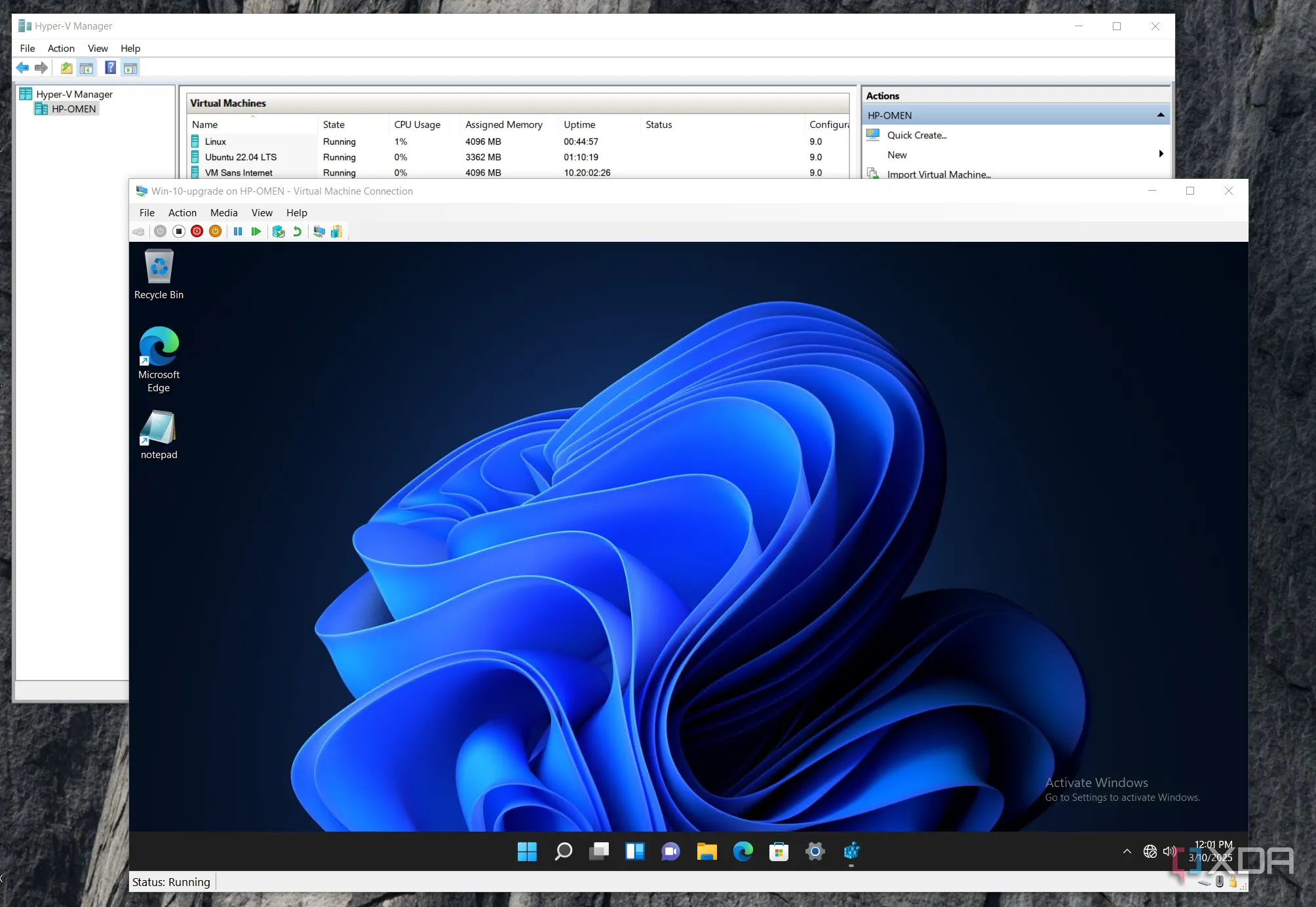 Hyper-V là tính năng miễn phí trên Windows Pro và các phiên bản cao hơn