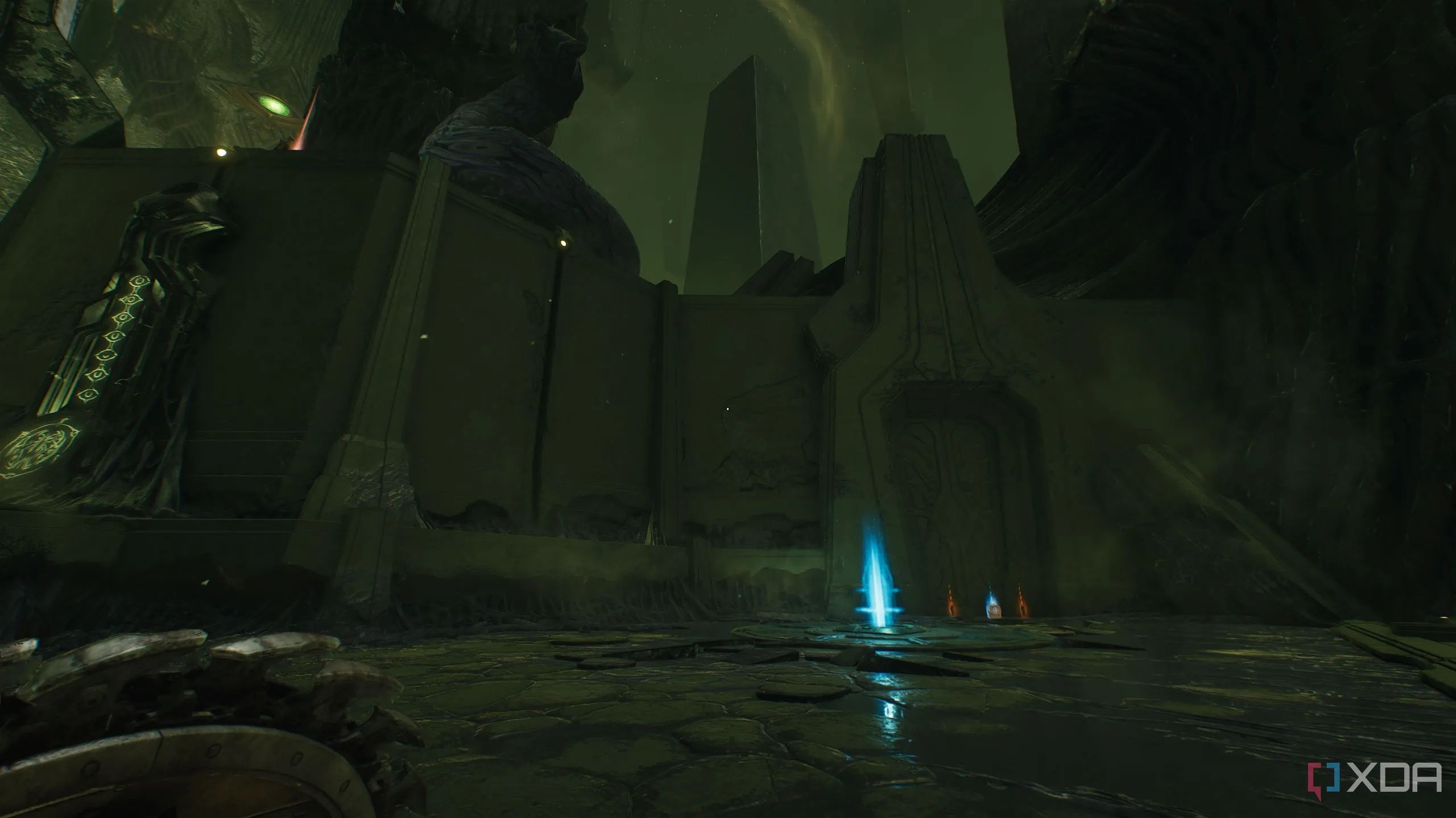 Jump pad đầu tiên trong Chapter 15 của Doom: The Dark Ages.