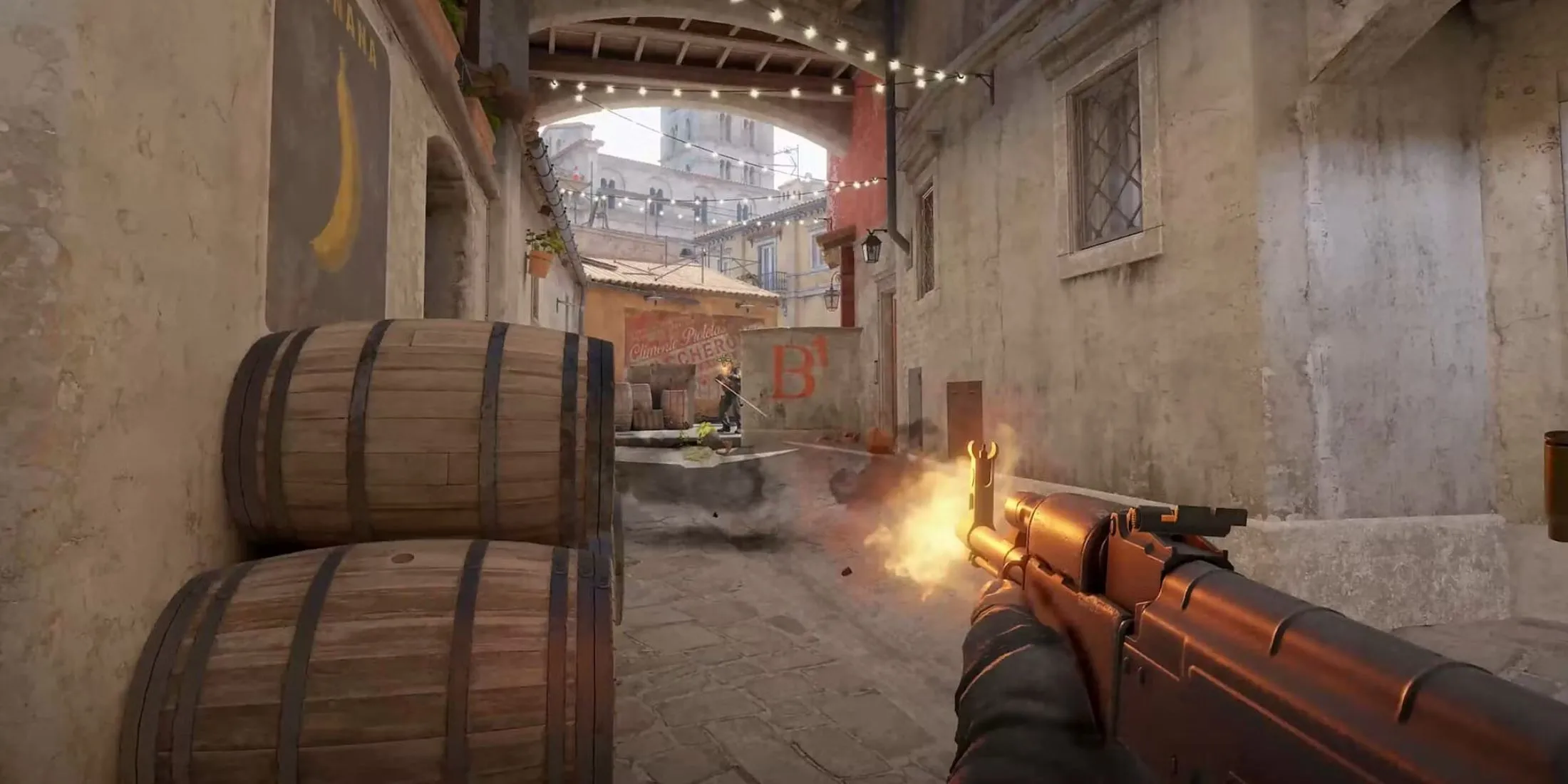 Khẩu súng AK-47 trong Counter-Strike 2, biểu tượng của lối chơi FPS truyền thống và khả năng chơi mượt mà trên nhiều cấu hình