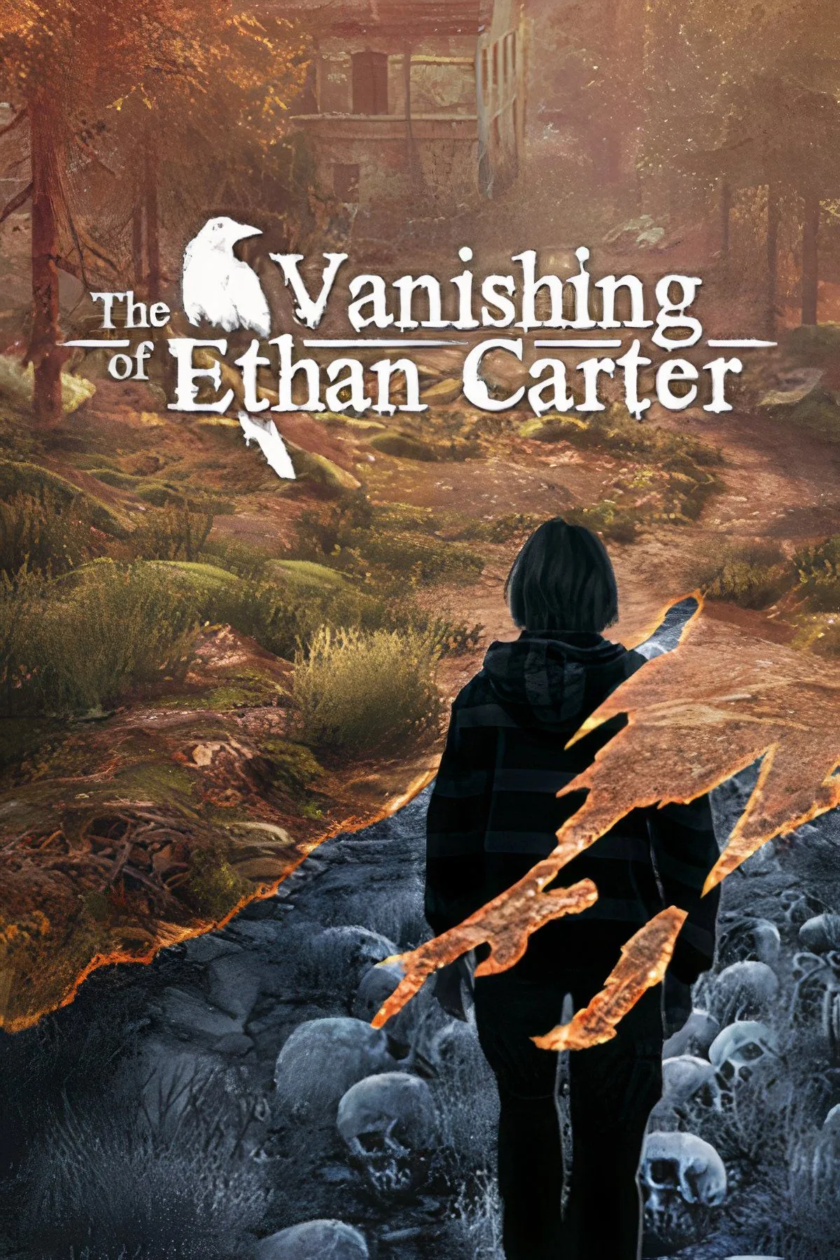 Khung cảnh u ám, huyền bí của The Vanishing of Ethan Carter, nhấn mạnh yếu tố kể chuyện môi trường.