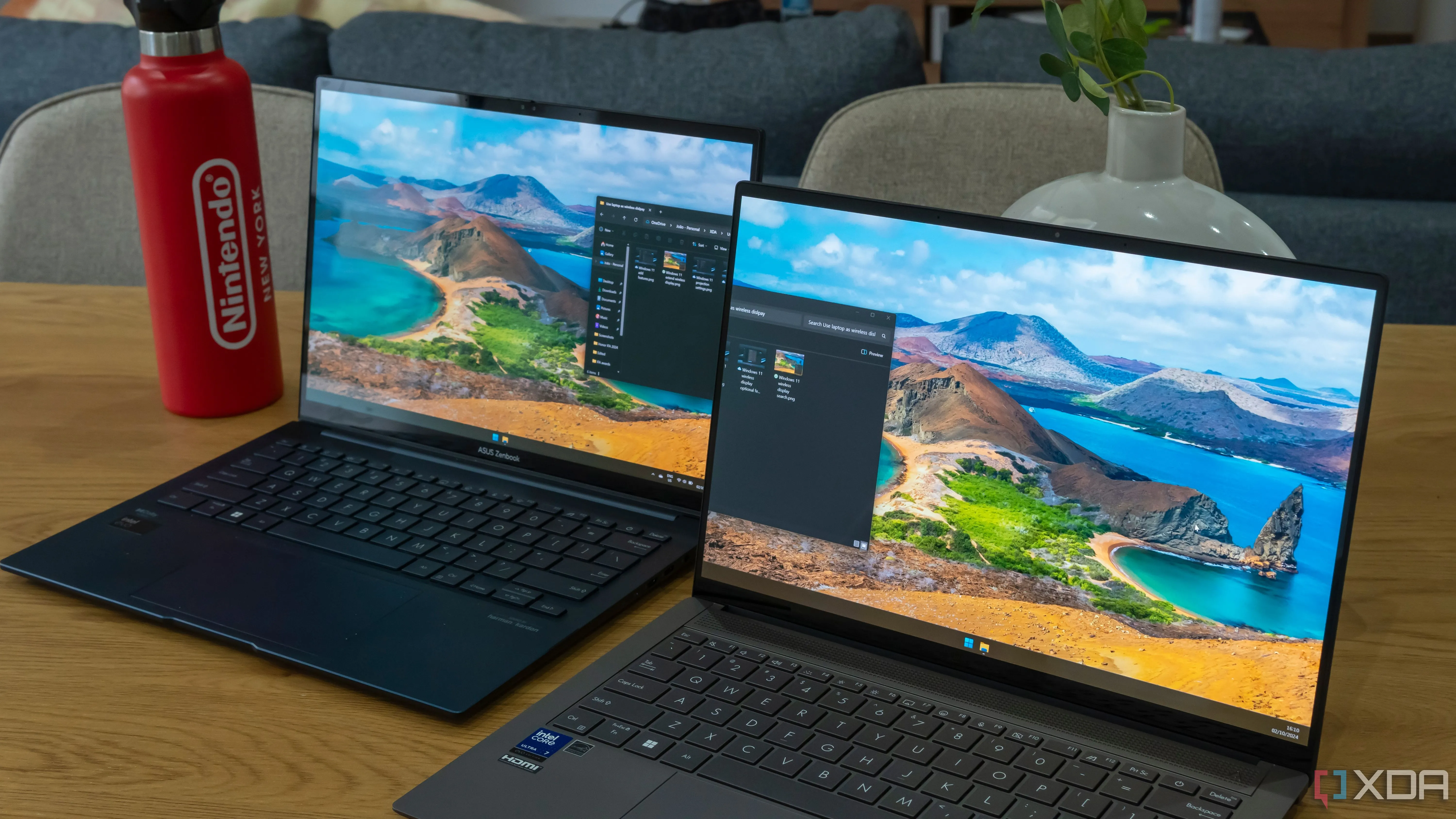 Laptop cũ chạy Windows 11 được dùng làm màn hình phụ mở rộng hiển thị