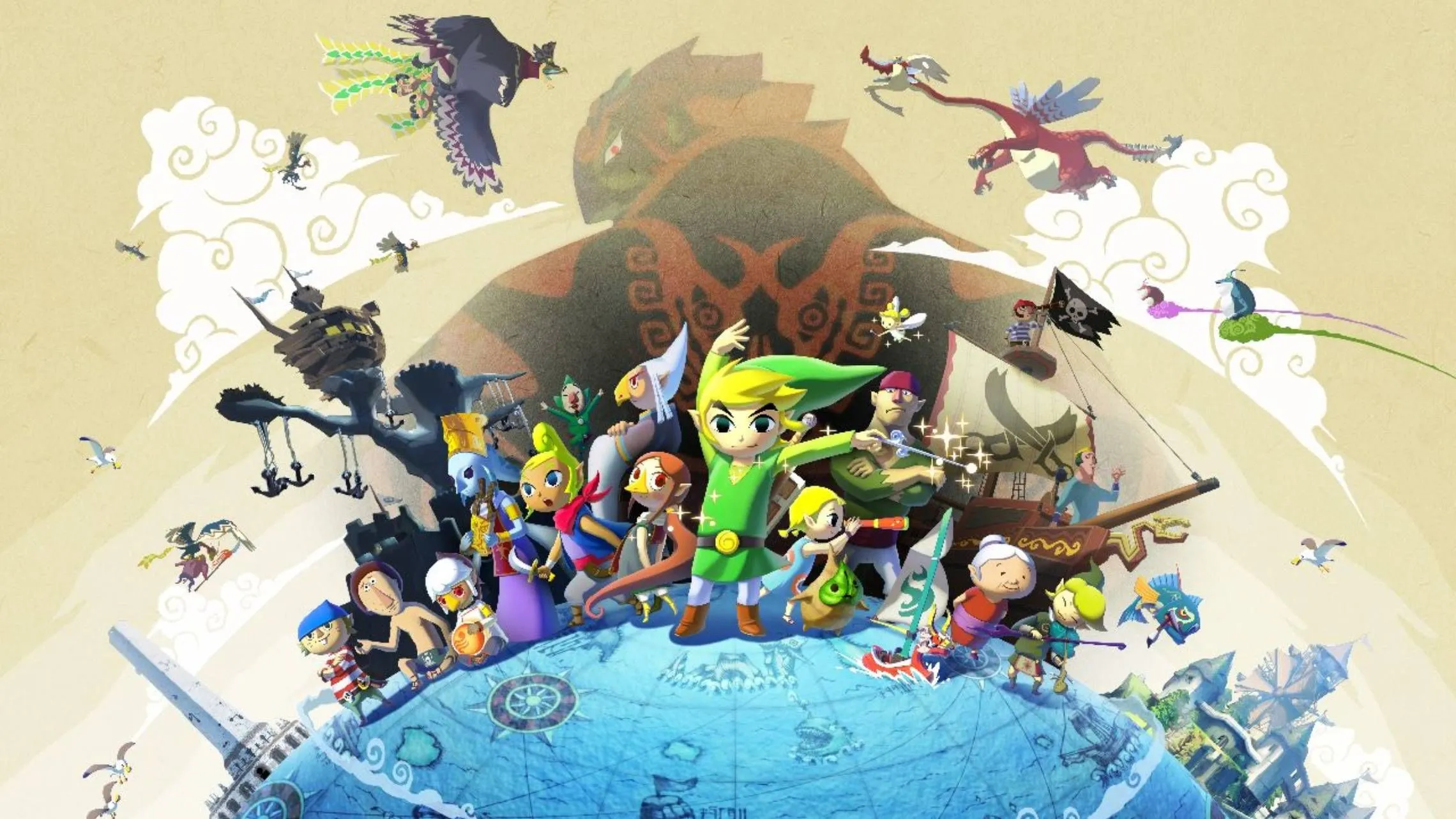 Link và các nhân vật từ The Legend of Zelda: The Wind Waker, tựa game cổ điển với glitch được khai thác mới trên Nintendo Switch 2.