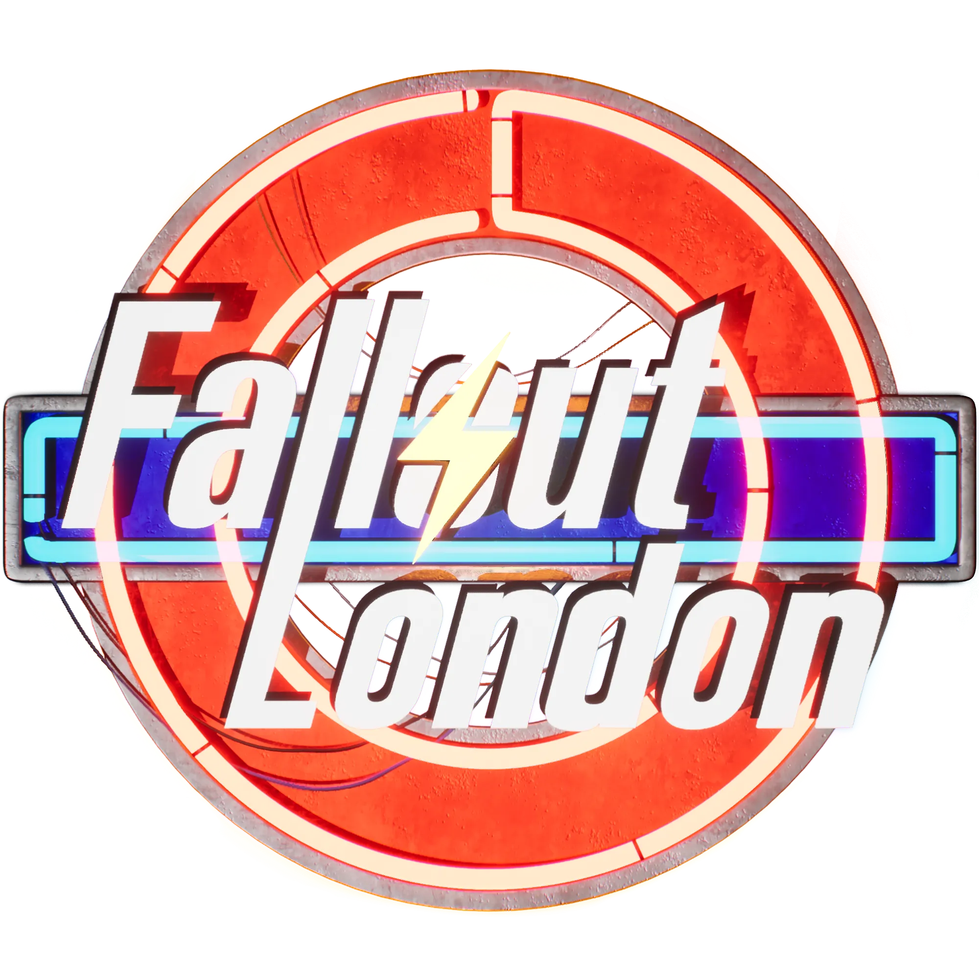Logo của bản mod Fallout: London, minh họa bối cảnh thành phố London sau tận thế