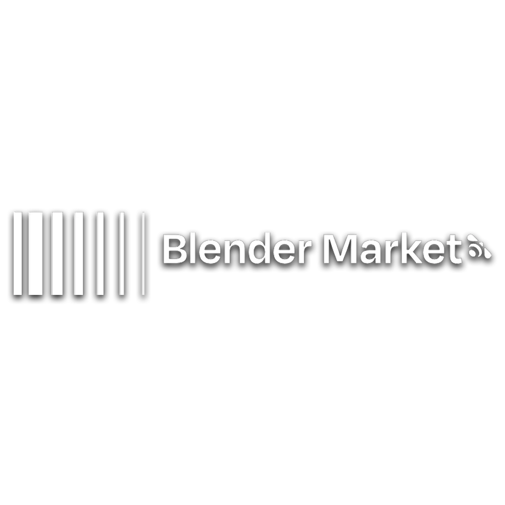Logo của Blender Market, nền tảng mua bán tài nguyên 3D hàng đầu cho cộng đồng Blender.
