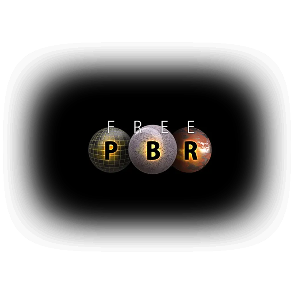 Logo của Free PBR, một dự án cung cấp các texture 3D miễn phí cho cộng đồng thiết kế.