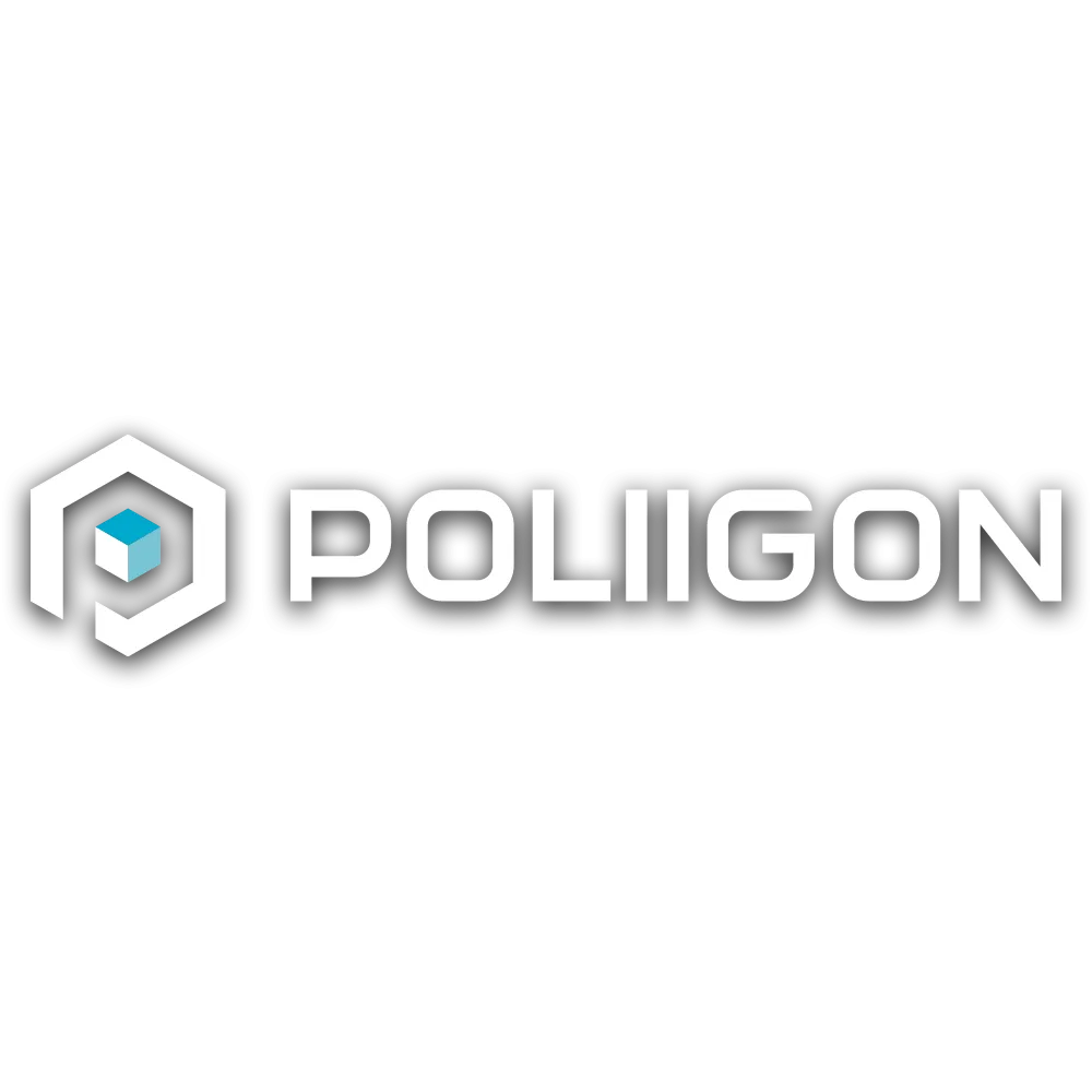 Logo của Poliigon, trang web cung cấp texture PBR 3D cao cấp và miễn phí cho các công cụ dựng hình.