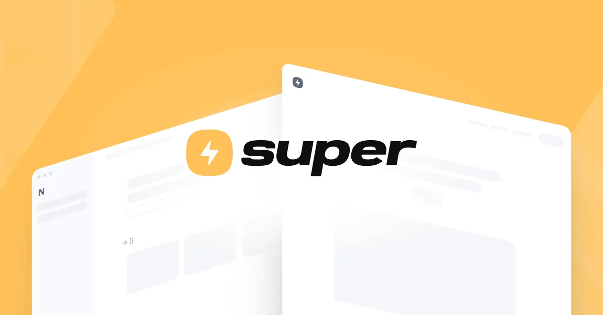 Logo của Super.so, công cụ tạo website từ Notion