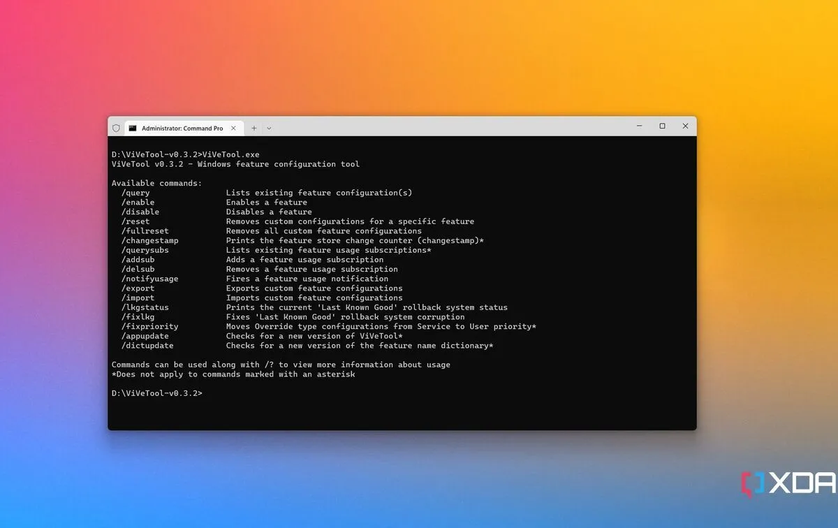 Logo hoặc giao diện công cụ ViveTool giúp kích hoạt tính năng ẩn Windows 11